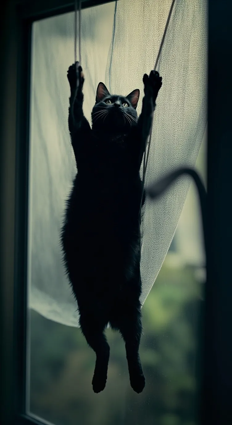 ai character: destroyer cat background