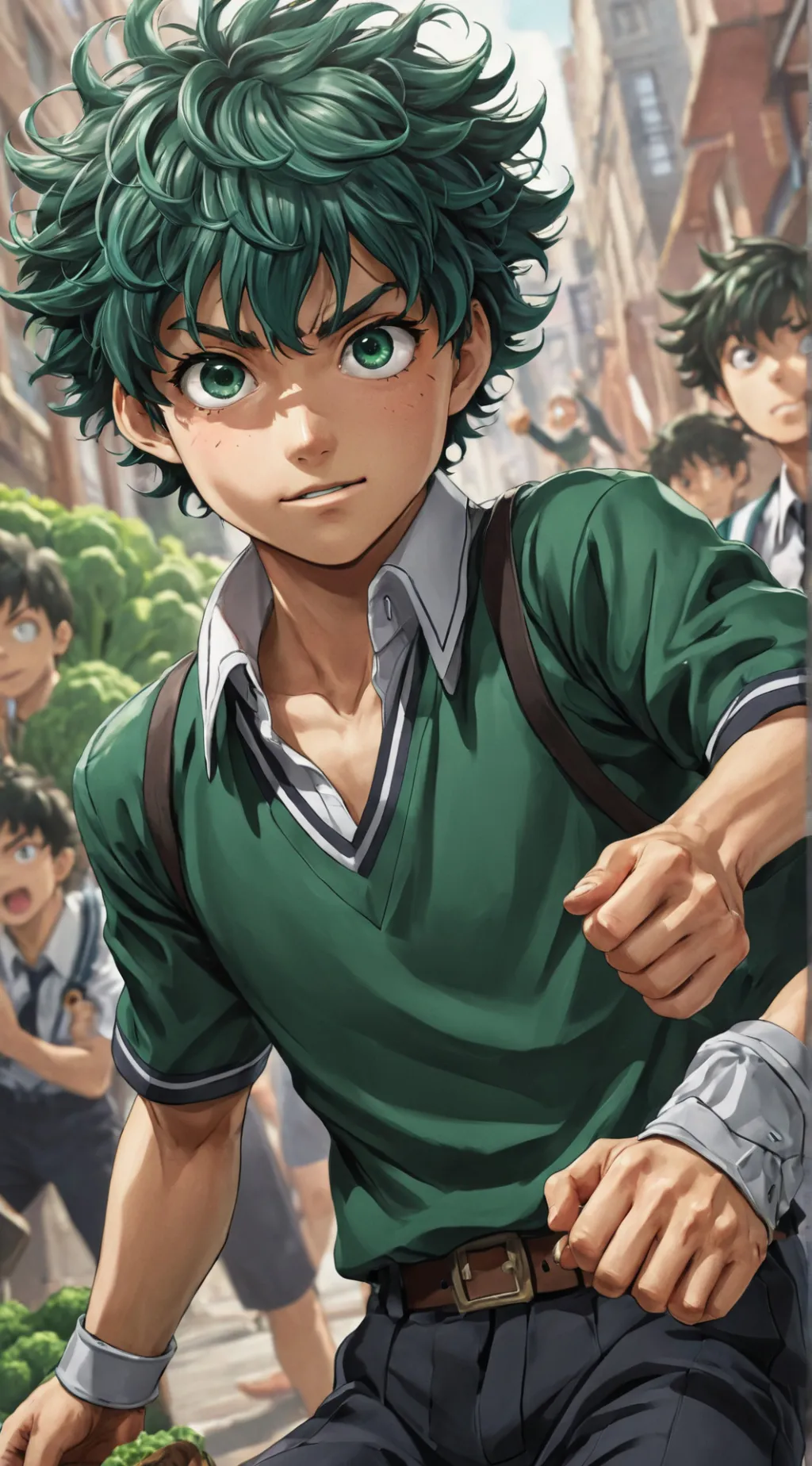 ai character: Deku background