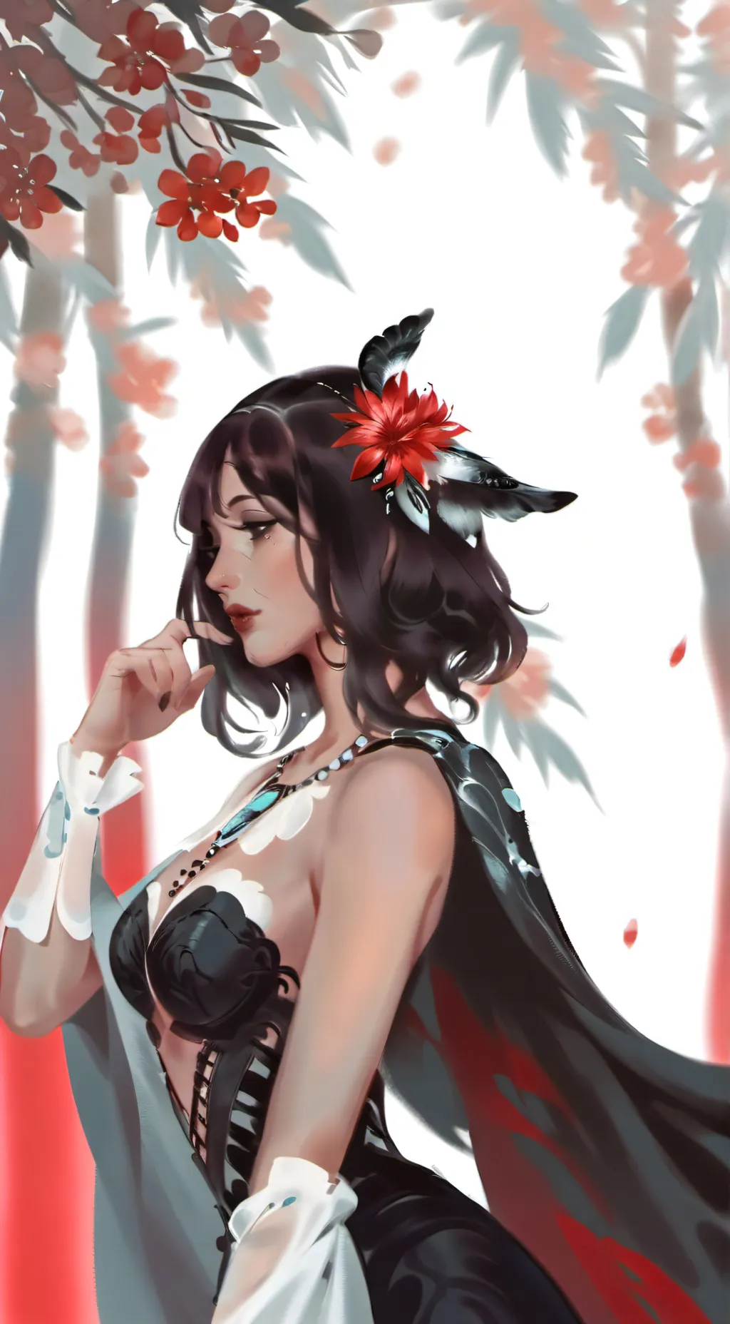 ai character: ки ли нуми background