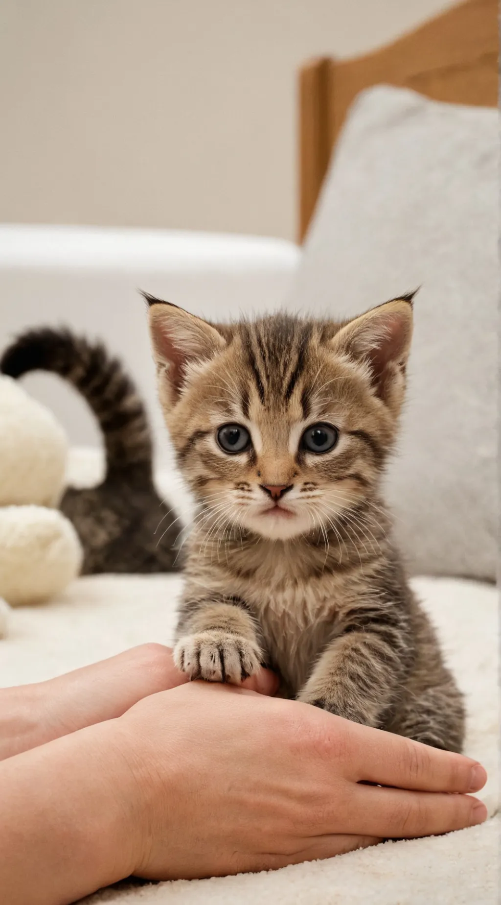 ai character: baby cat forgive u background