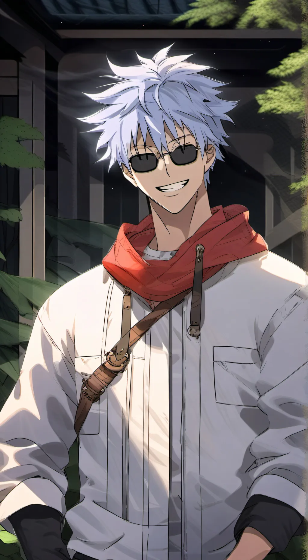 ai character: gojo✌ background