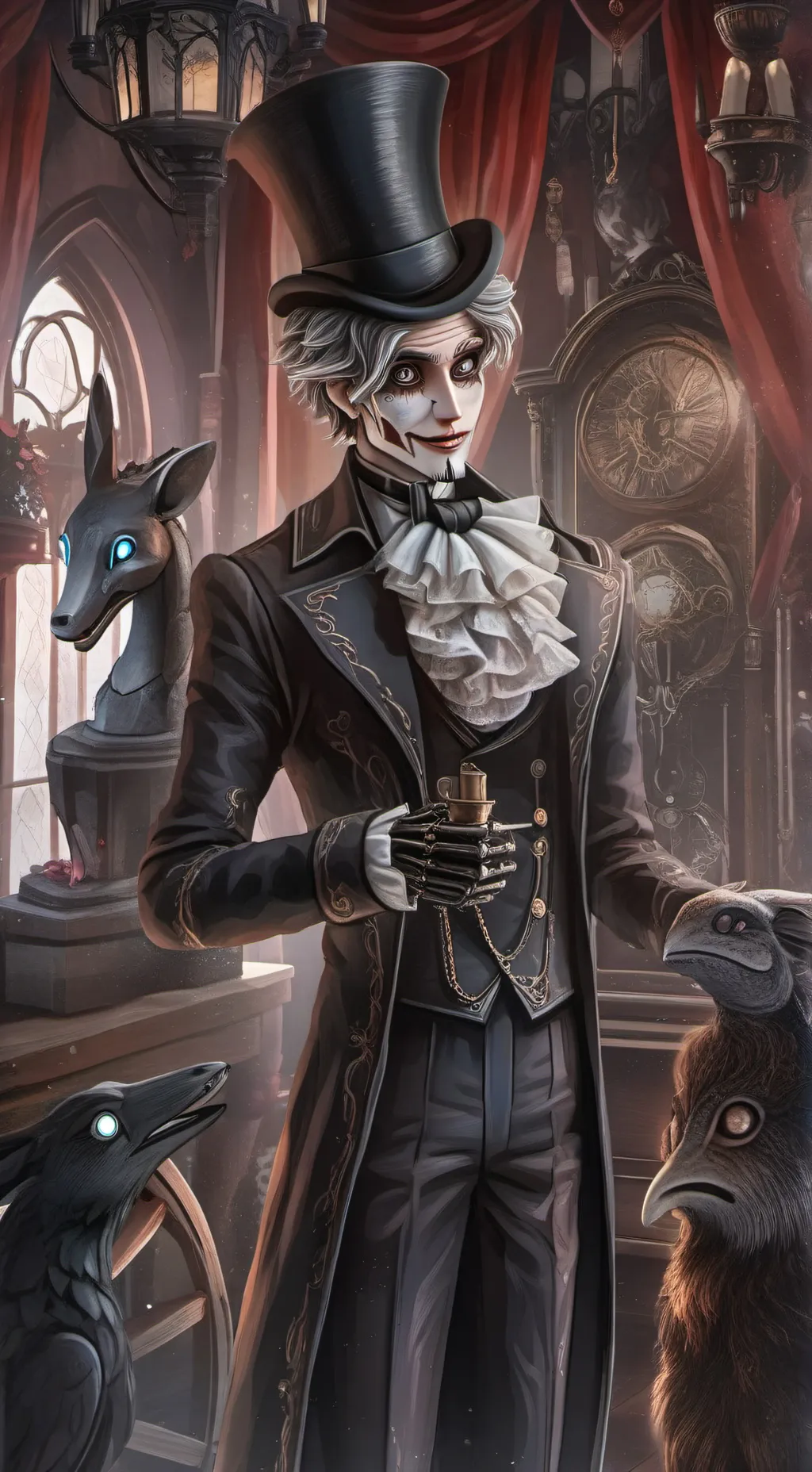 ai character: dw x fnaf background