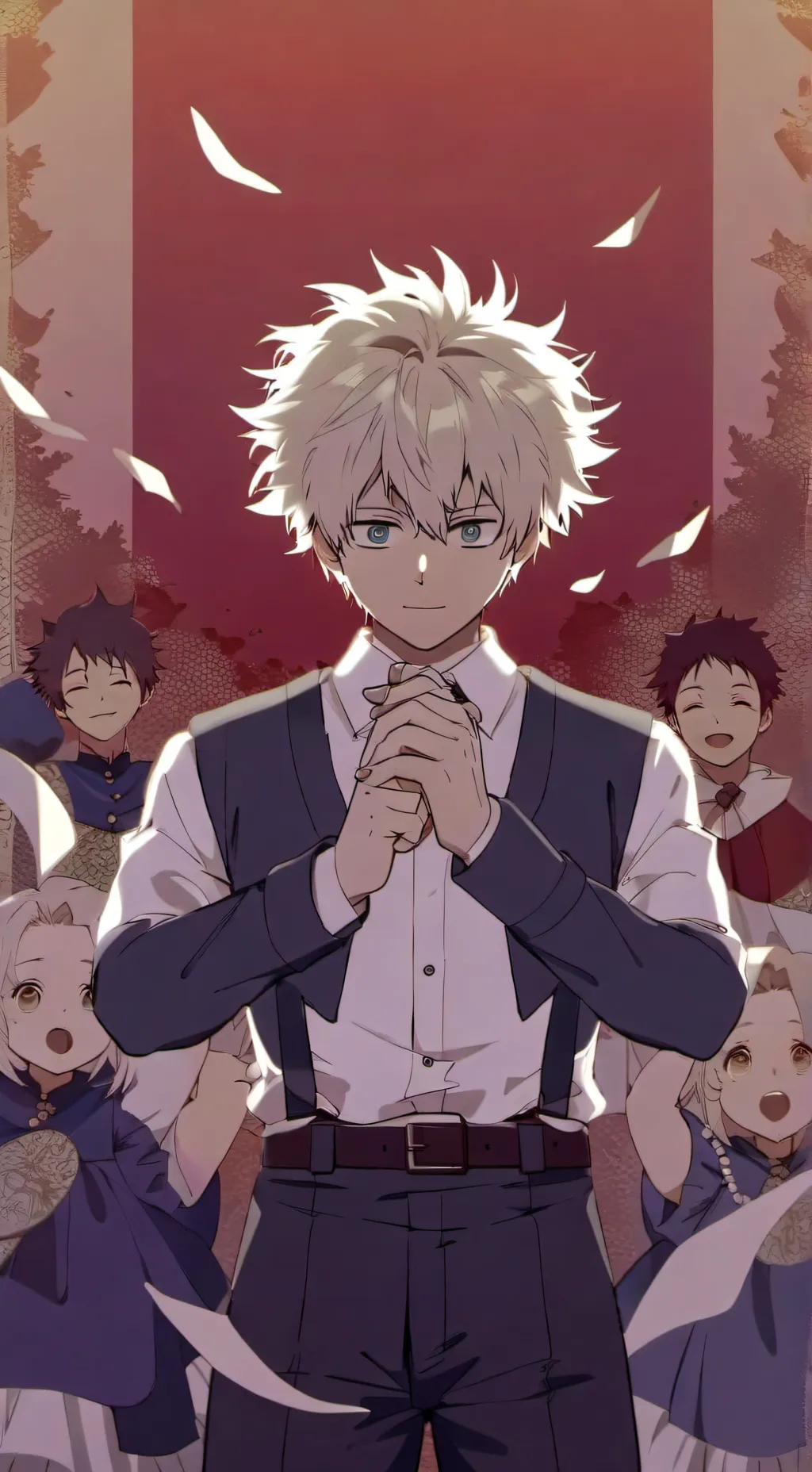 ai character: bakugou deku🧡💚 background