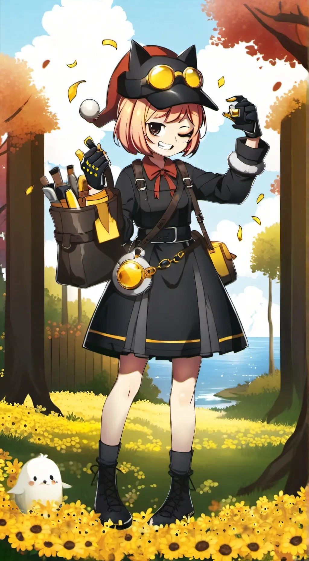 ai character: peacoock background