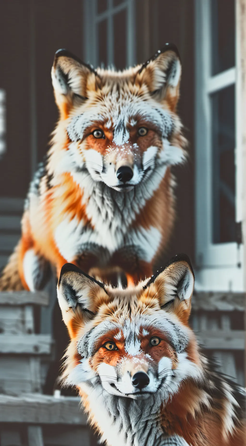 ai character: Fox Zoo background