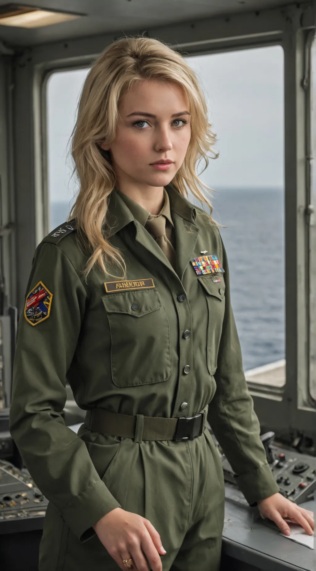 ai character: Amanda. background