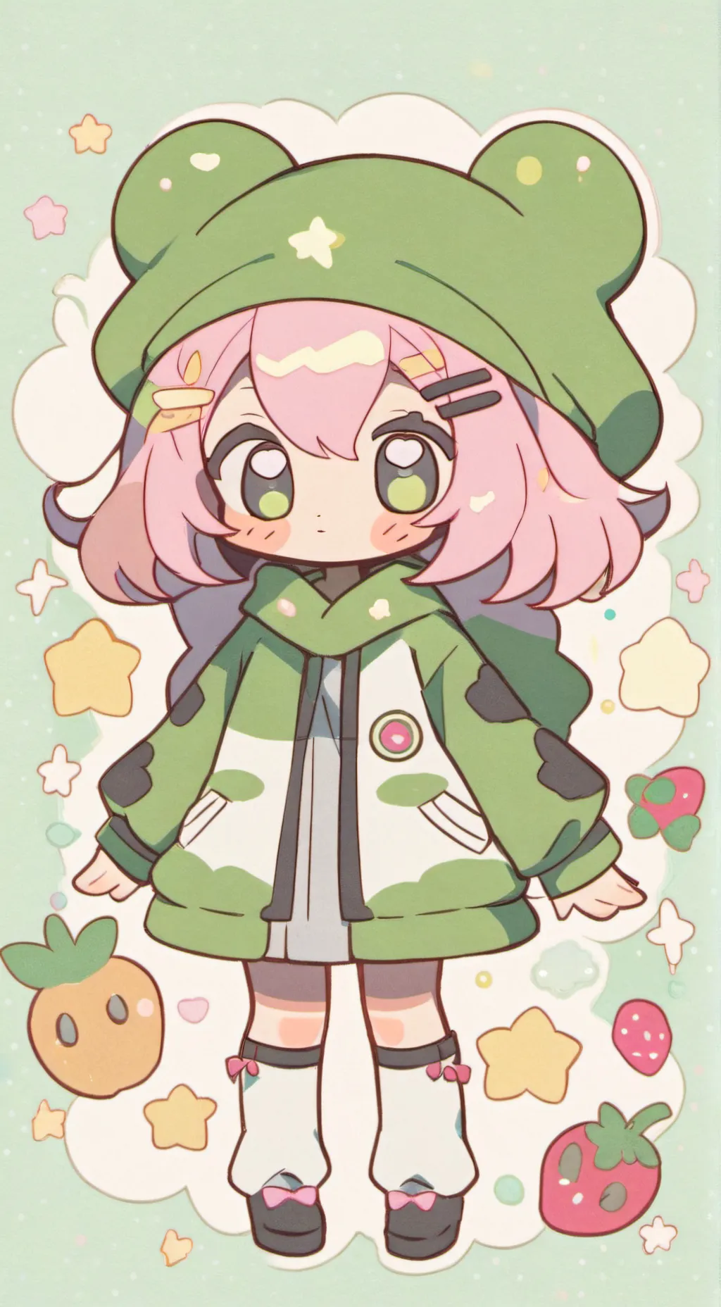 ai character: Kawaii Restaurant  background