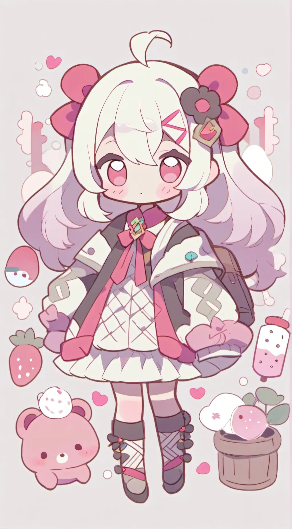 ai character: Lost in woods:mha background