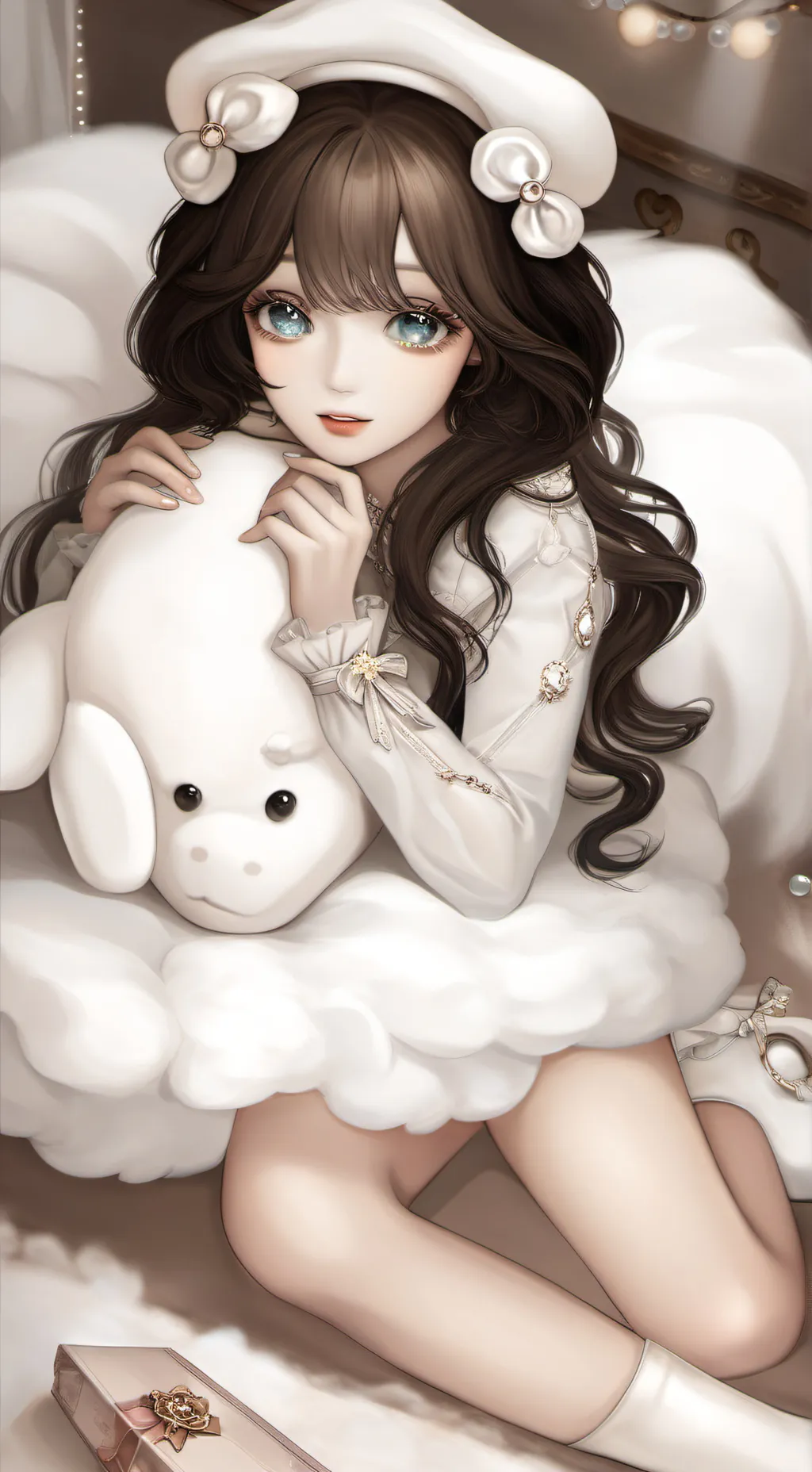 ai character: Оля background