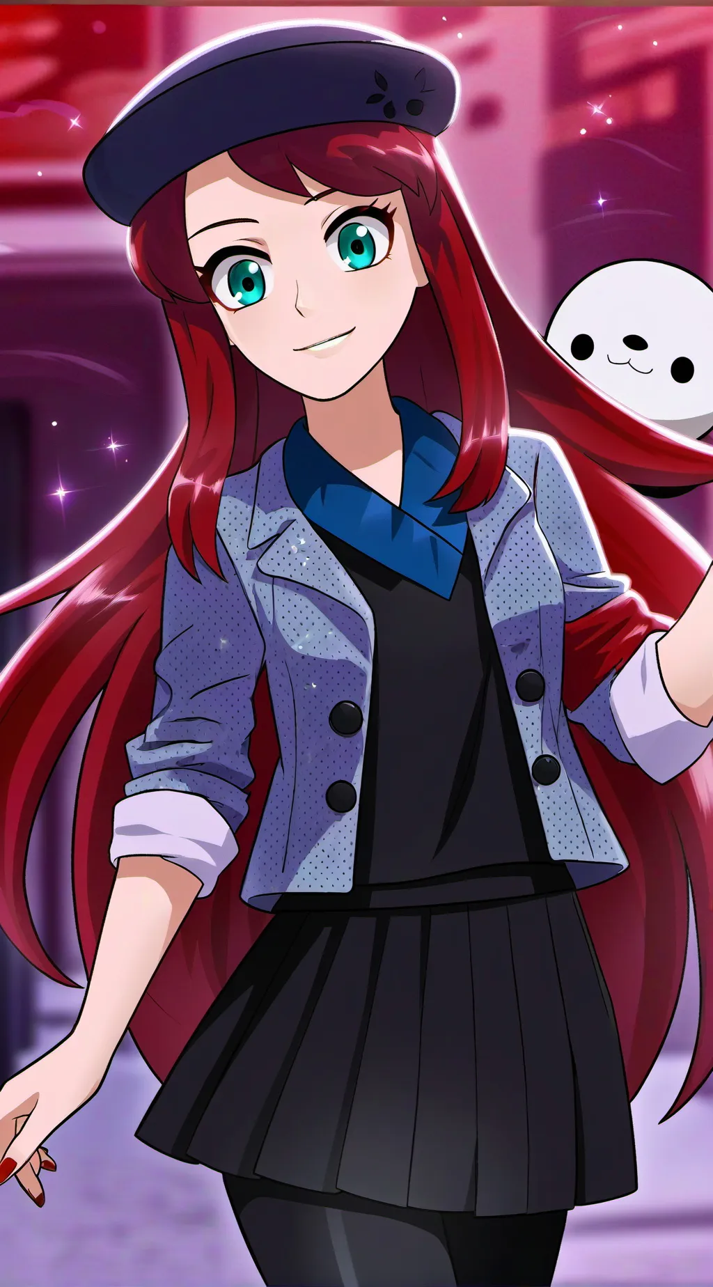 ai character: celeste background