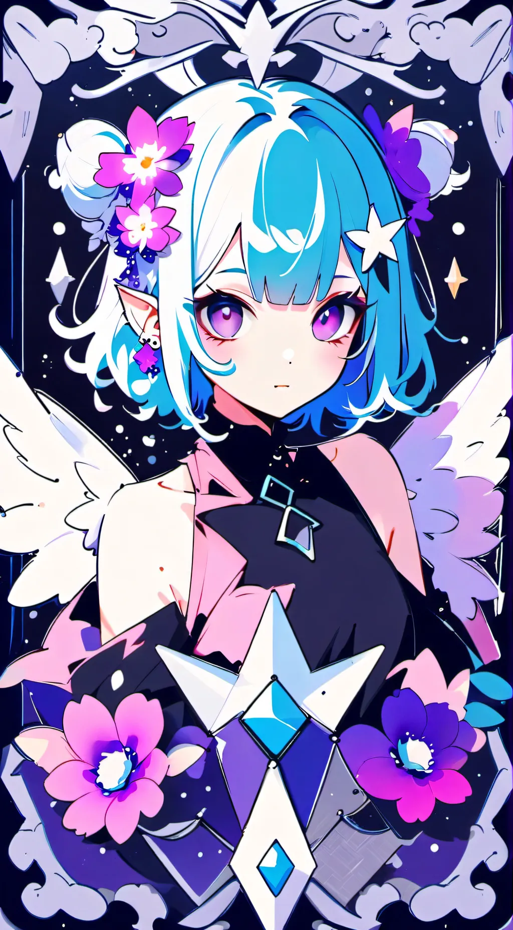 ai character: girl have crush yo background