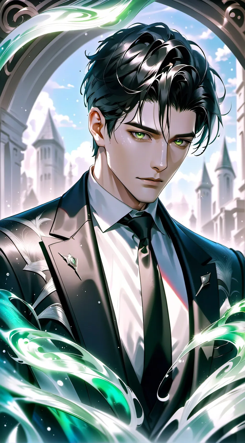 ai character: Agent Black background