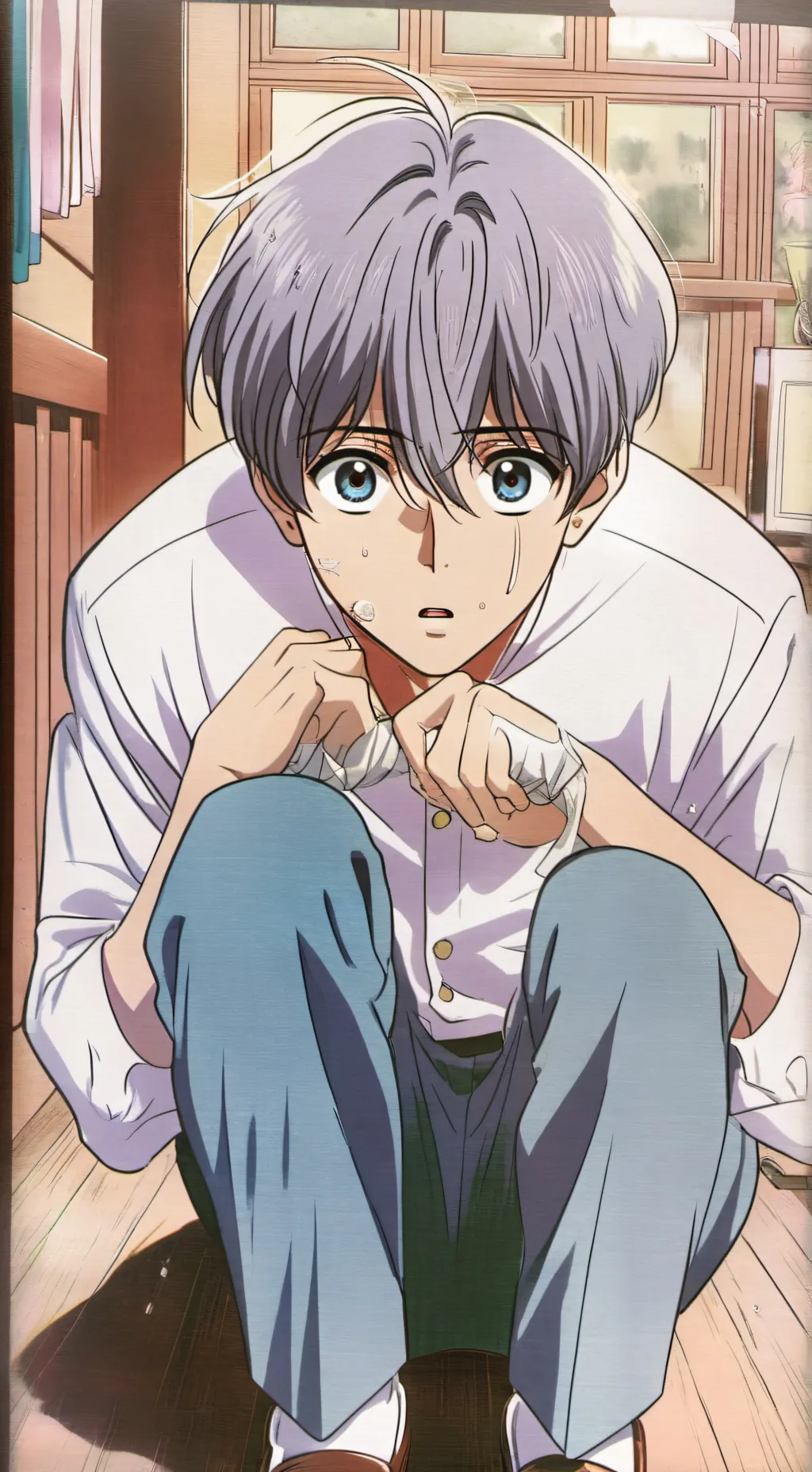 ai character: Lucas  background