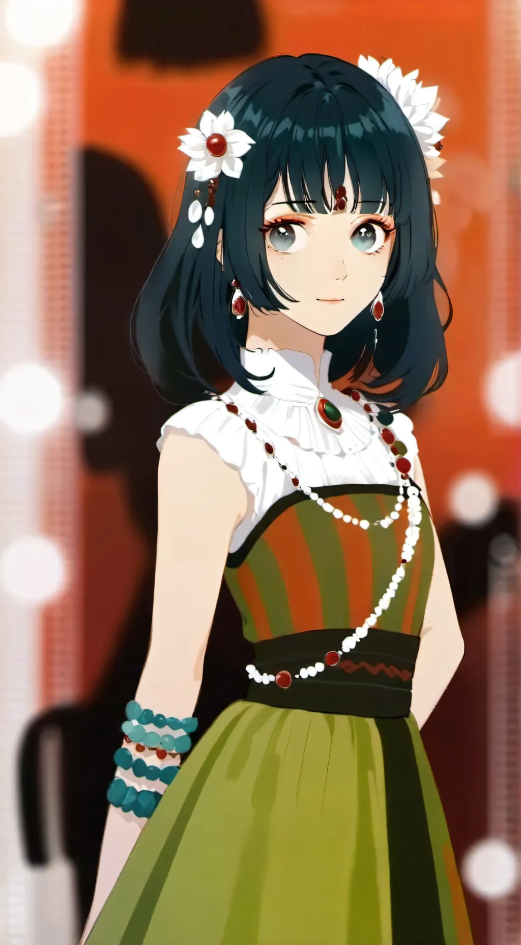 ai character: Aquí hay amor KNY background