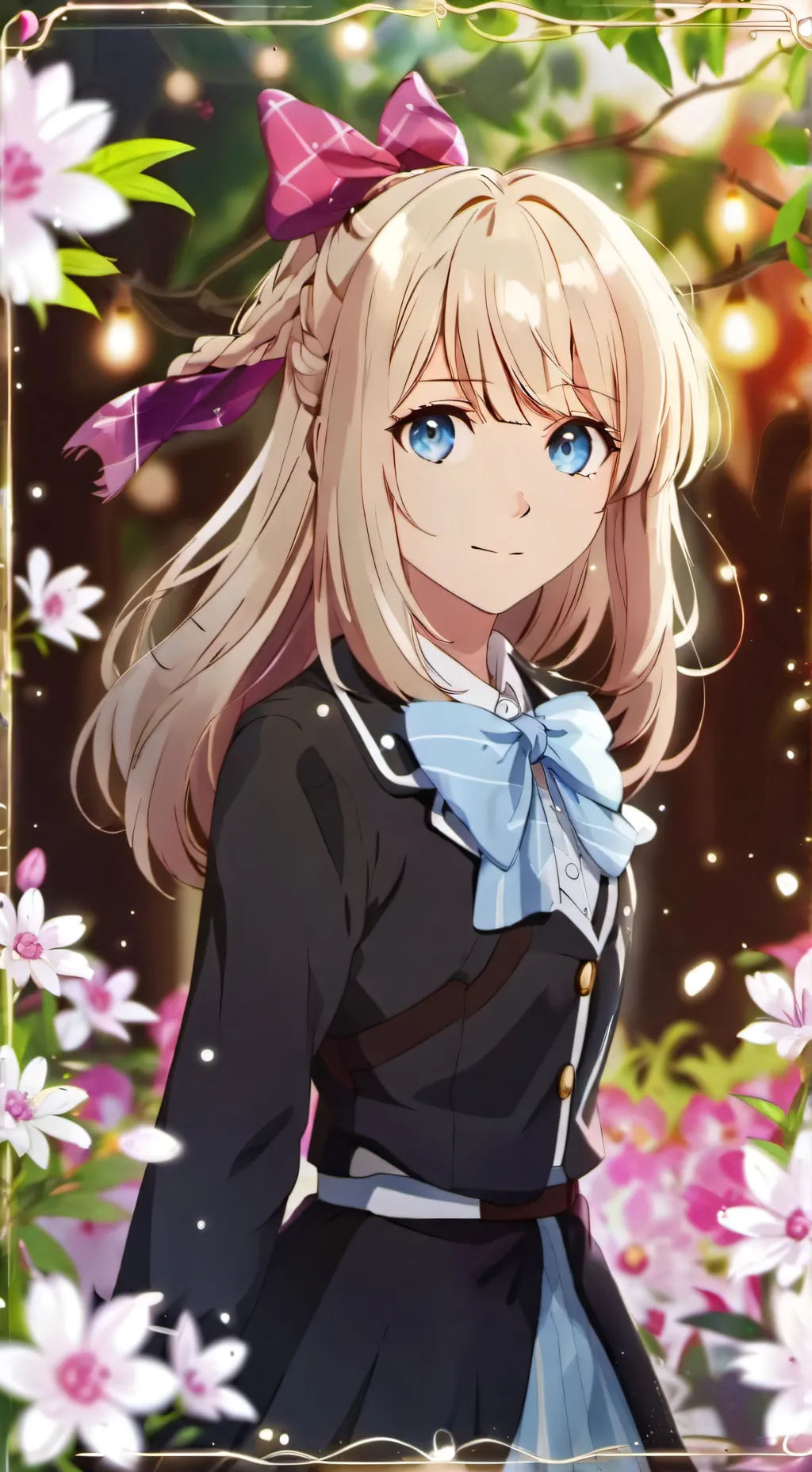 ai character: Alice Francine  background