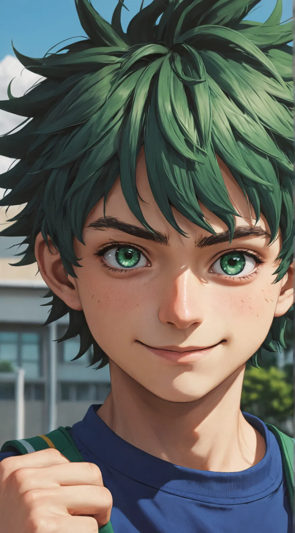 ai character: Deku background