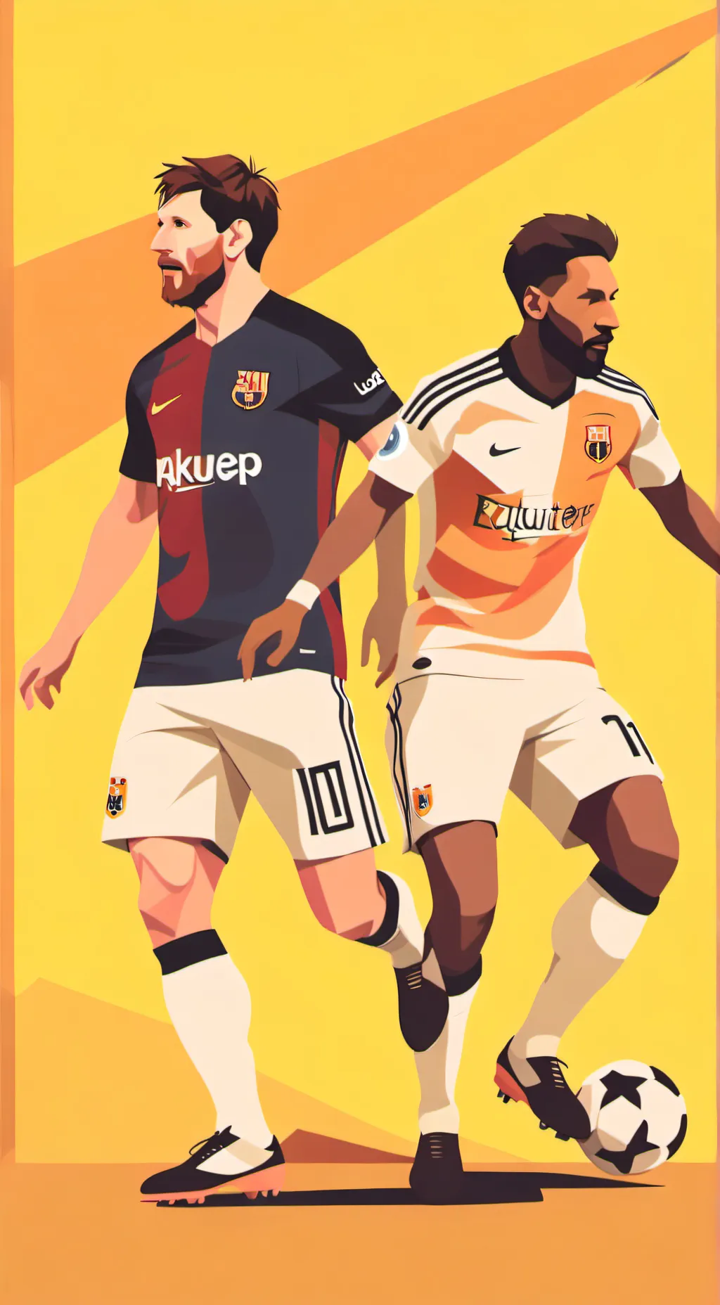 ai character: FÚTBOL players background