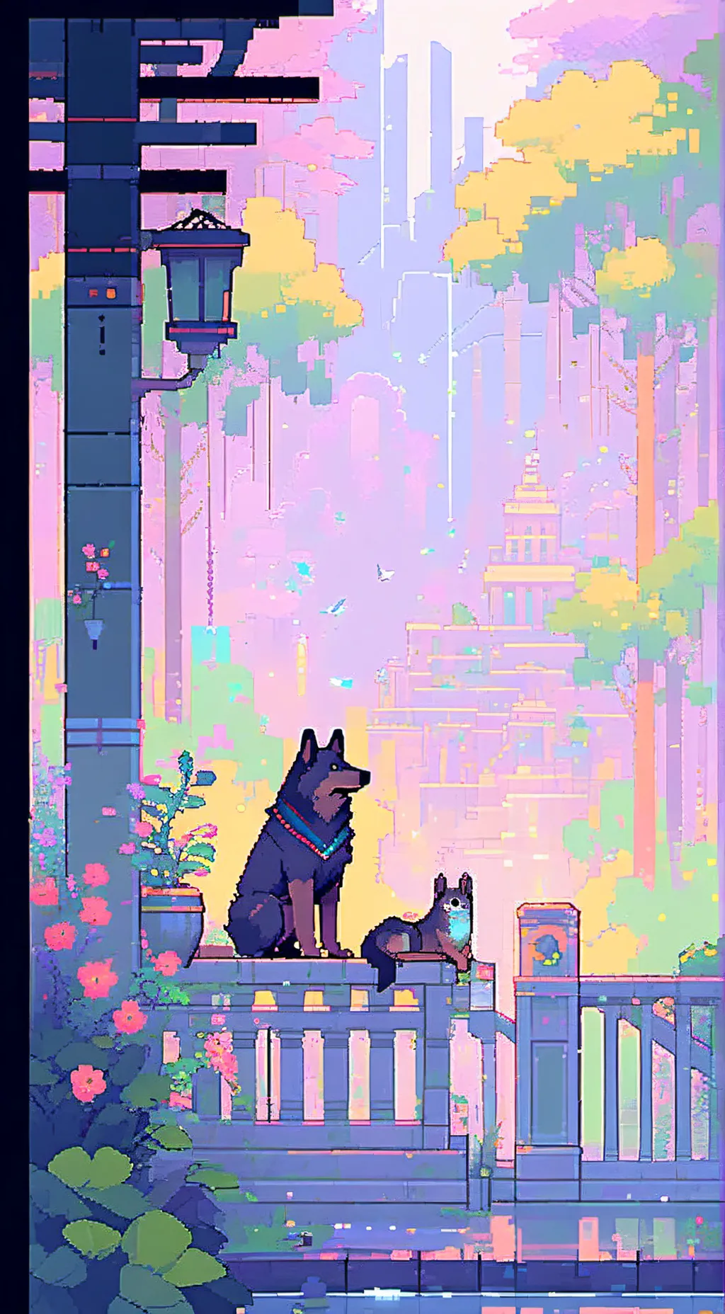 ai character: you friend dog background