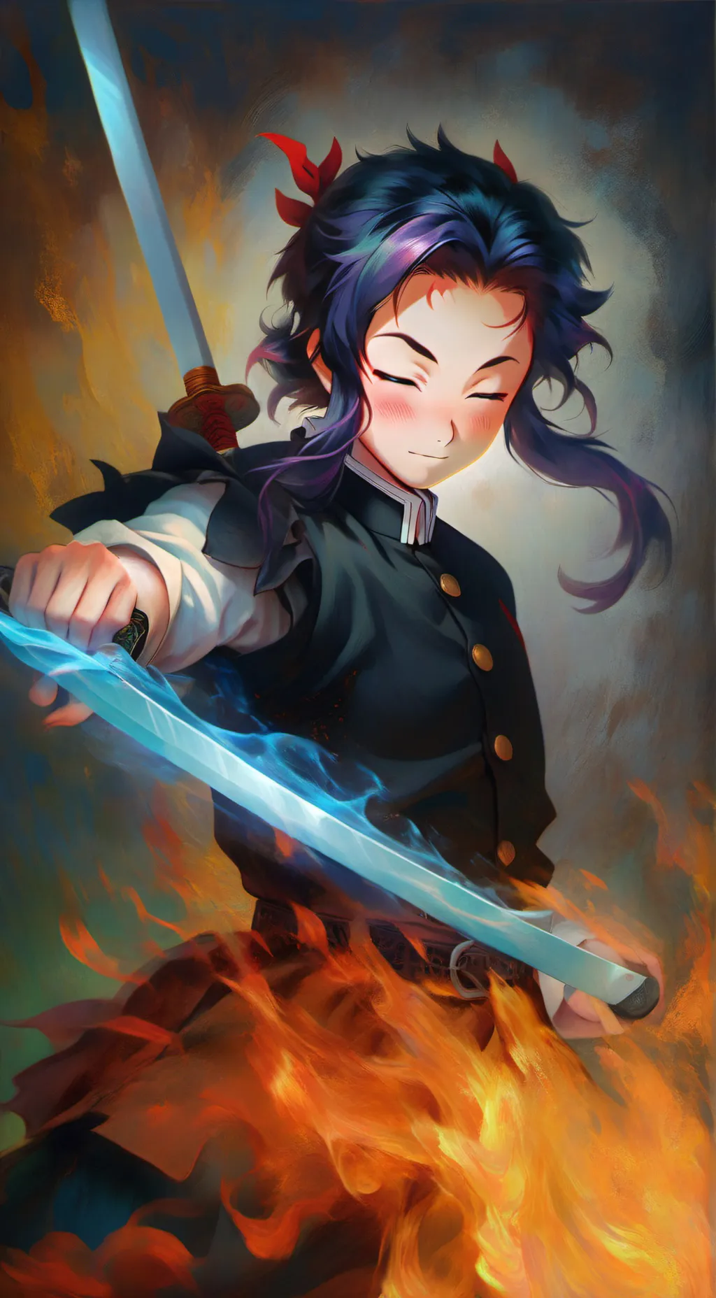 ai character: demon slayer crew background