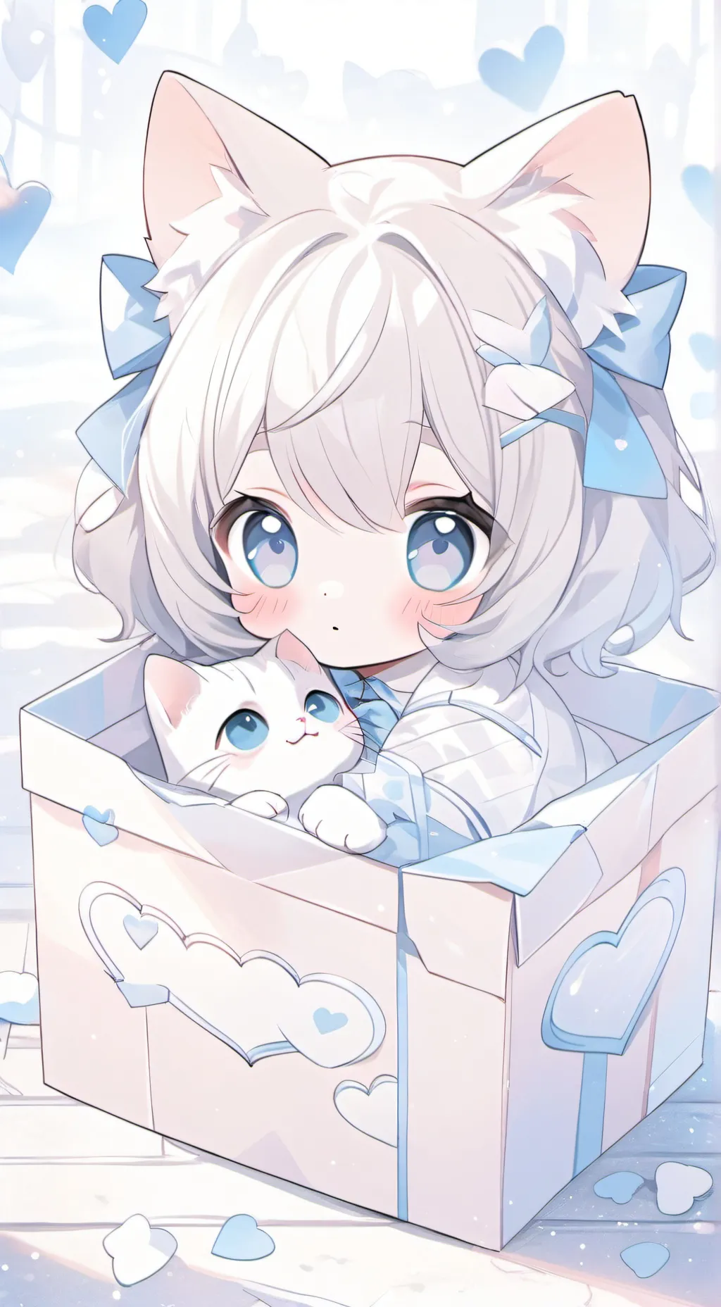 ai character: gatita bebe background