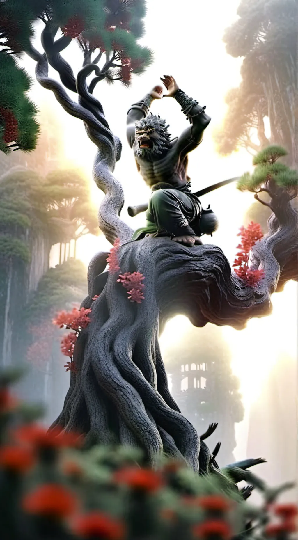 ai character: the brain rot king background