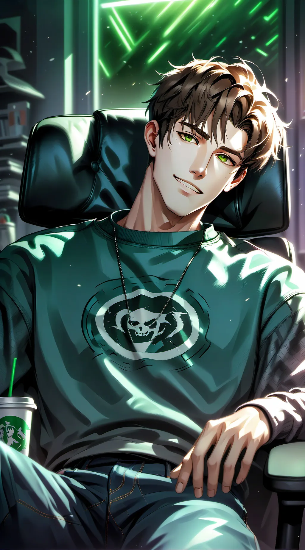 ai character: Oliver 💘 background