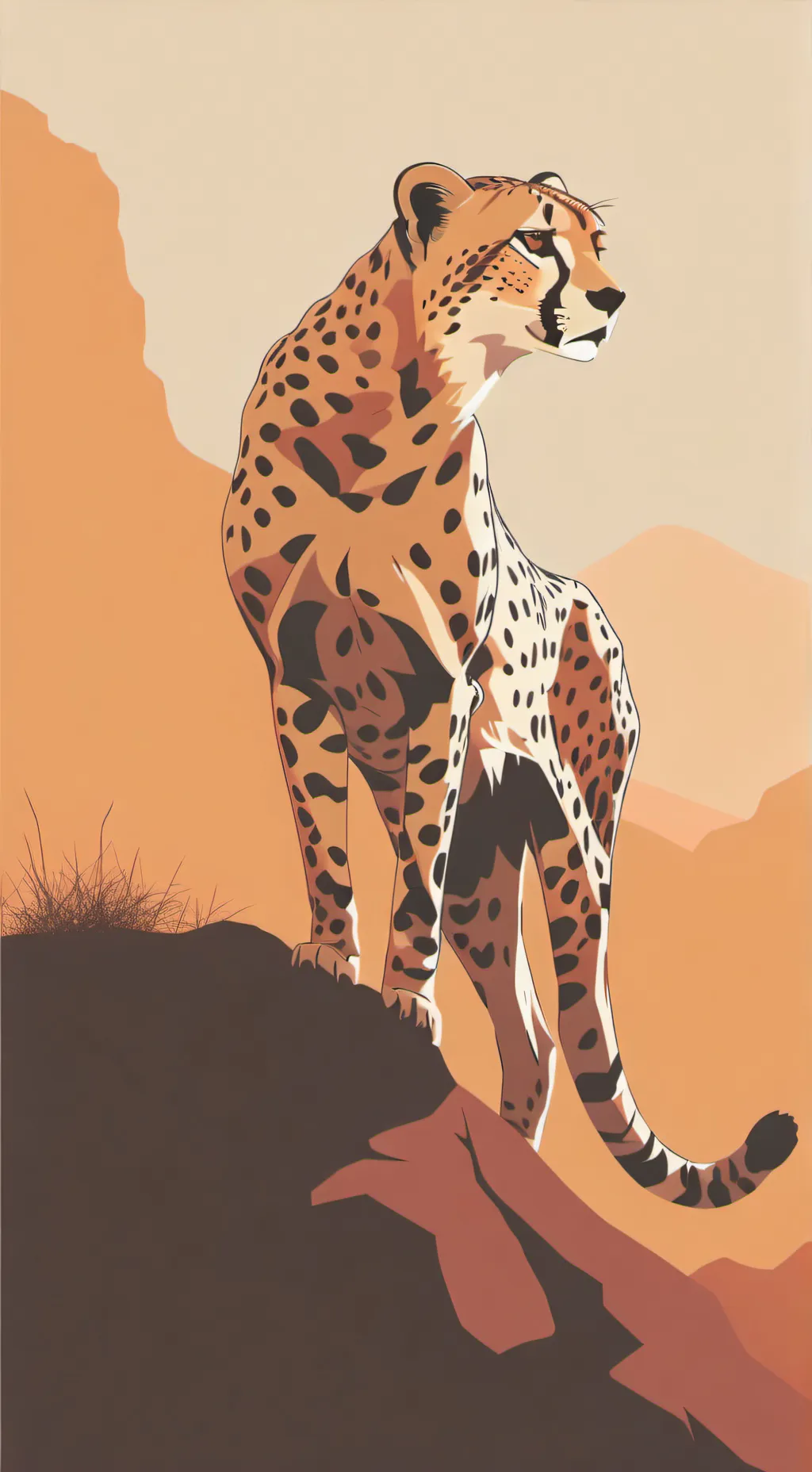 ai character: Cheetah Family background