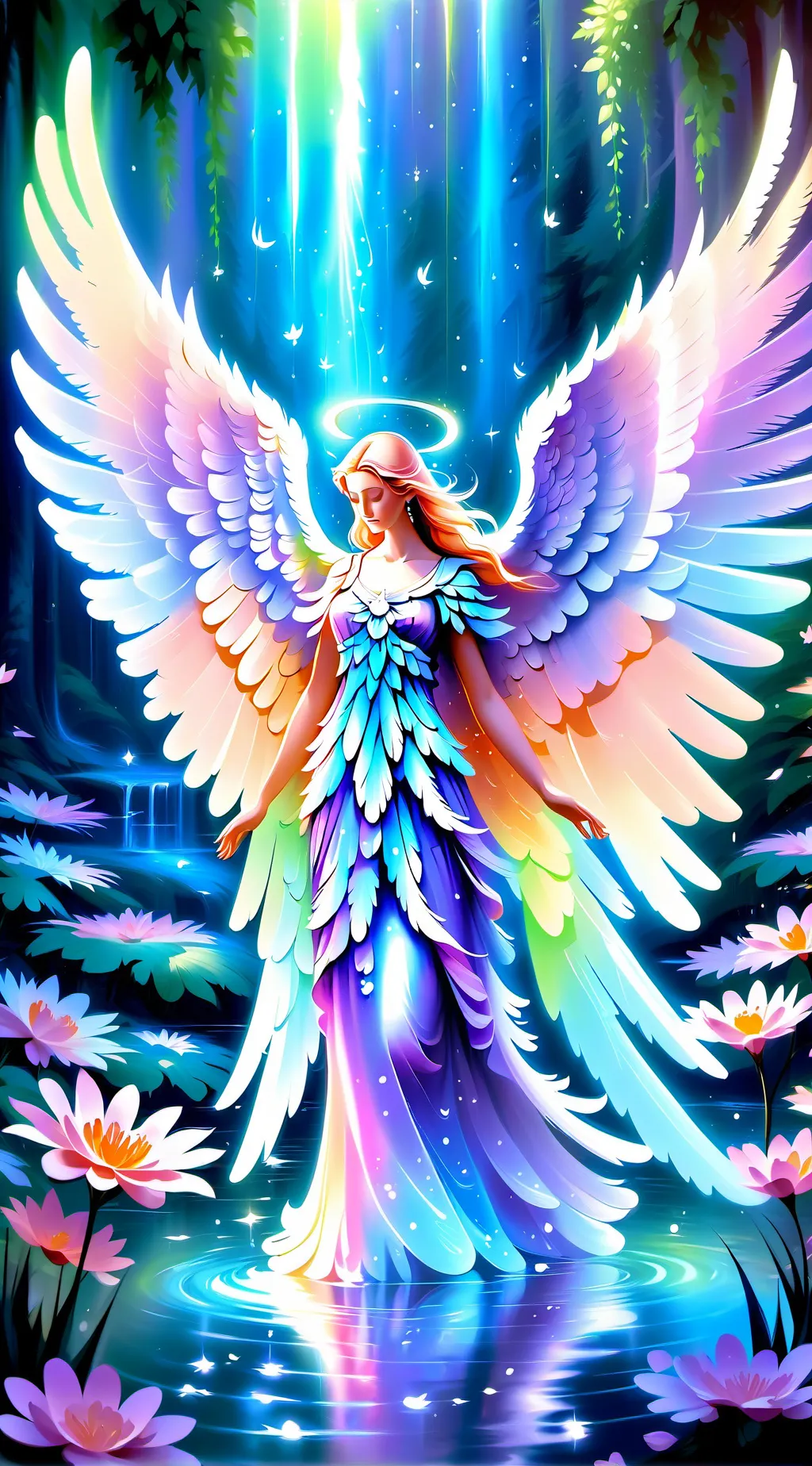 ai character: kny guardian angel background