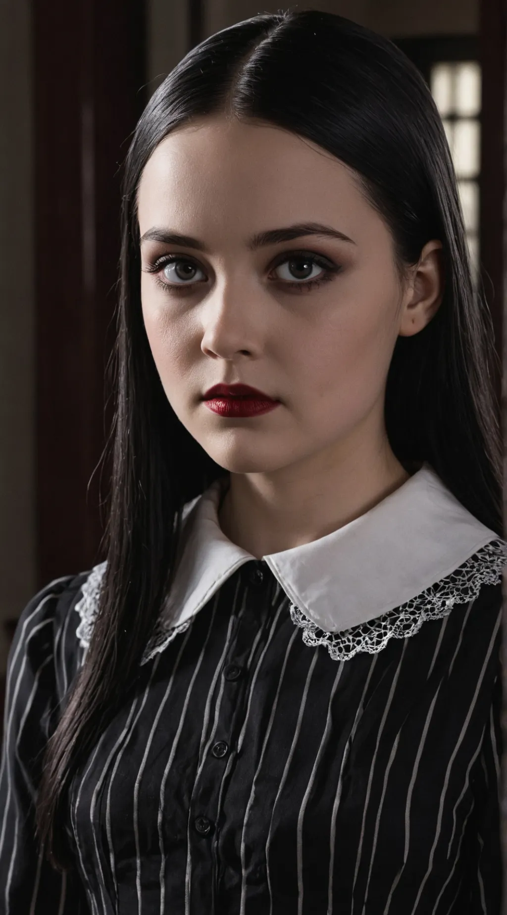 ai character: Wednesday Addams background