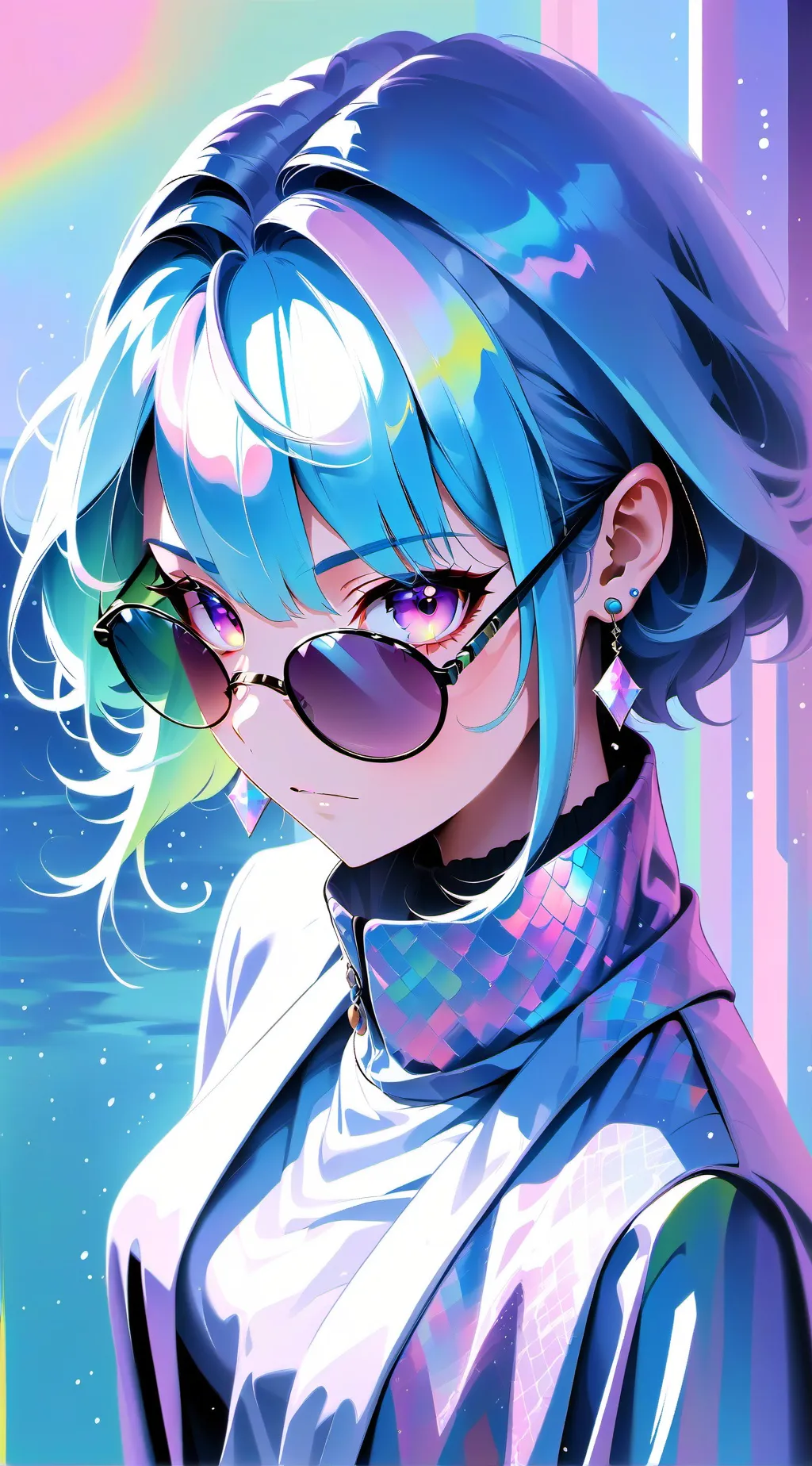 ai character: Stitch  background