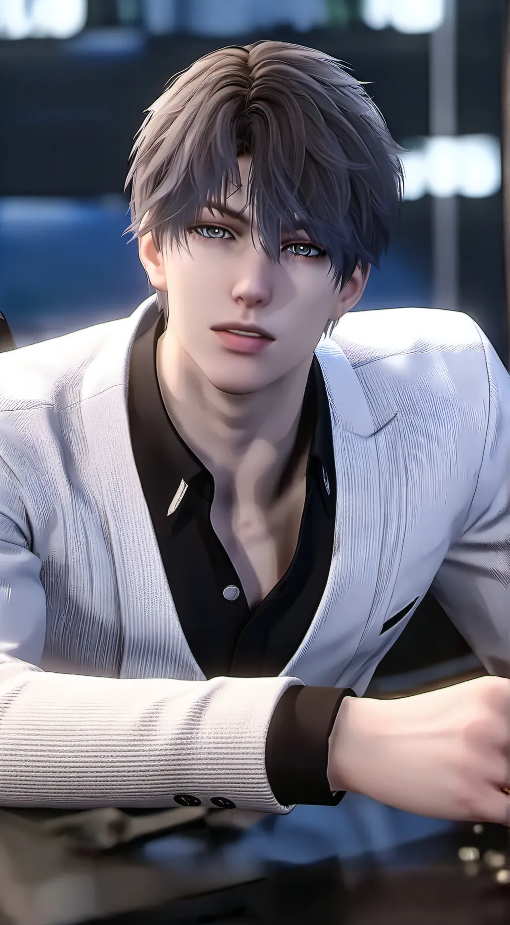 ai character: Kim!!  background