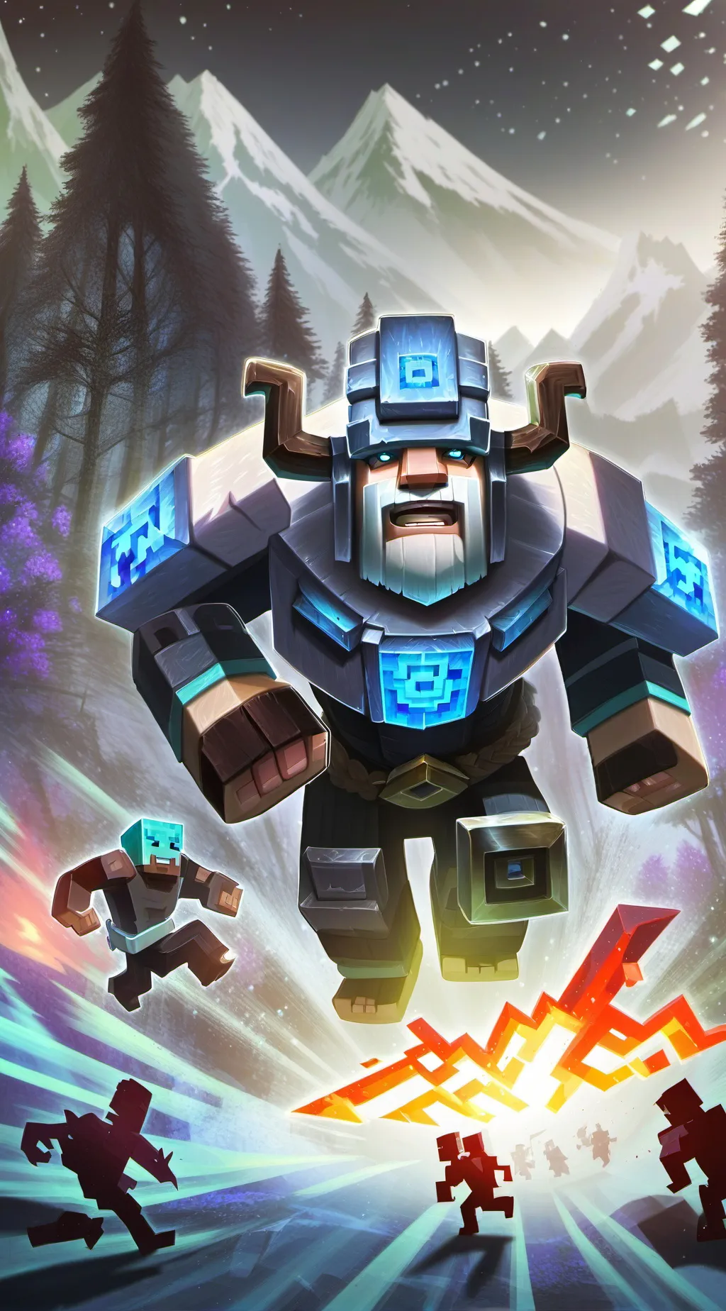 ai character: Minecrat pro background