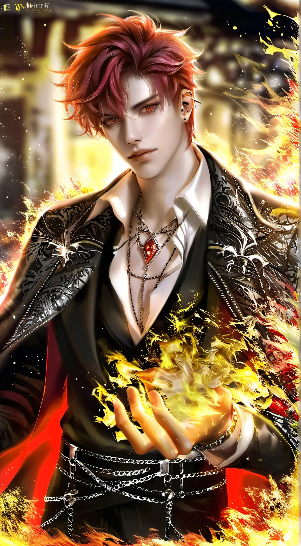 ai character: Pheonix  background