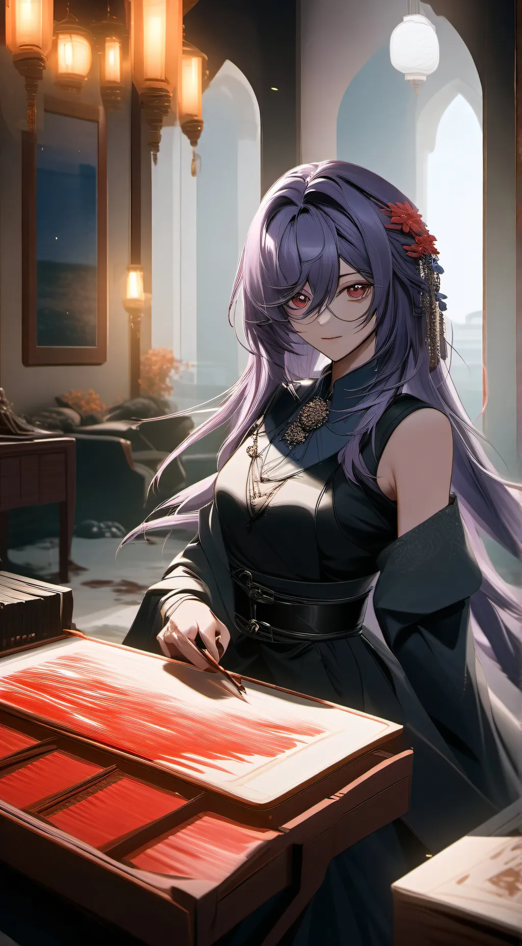 ai character: Amatista  background