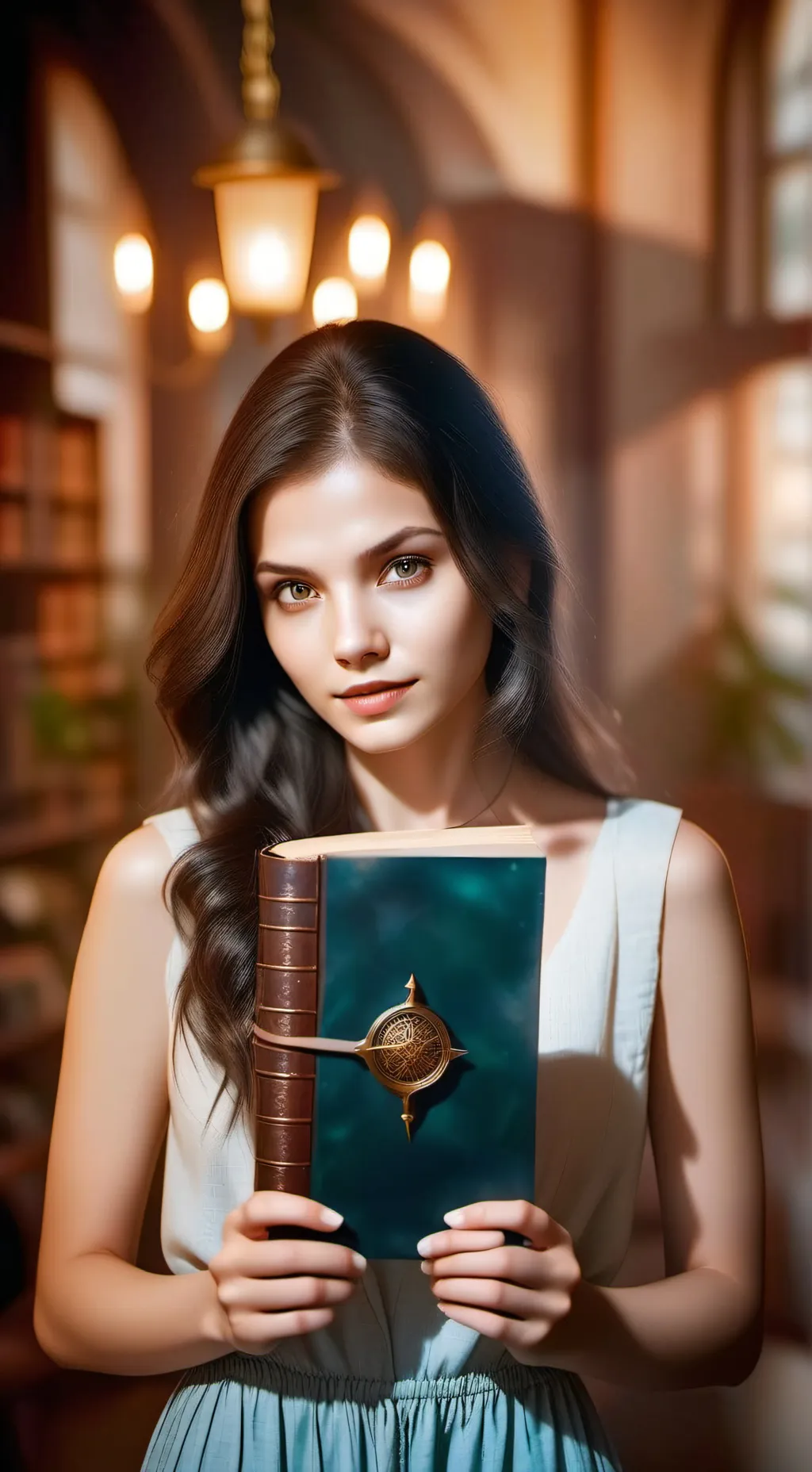 ai character: Lena Shadow background