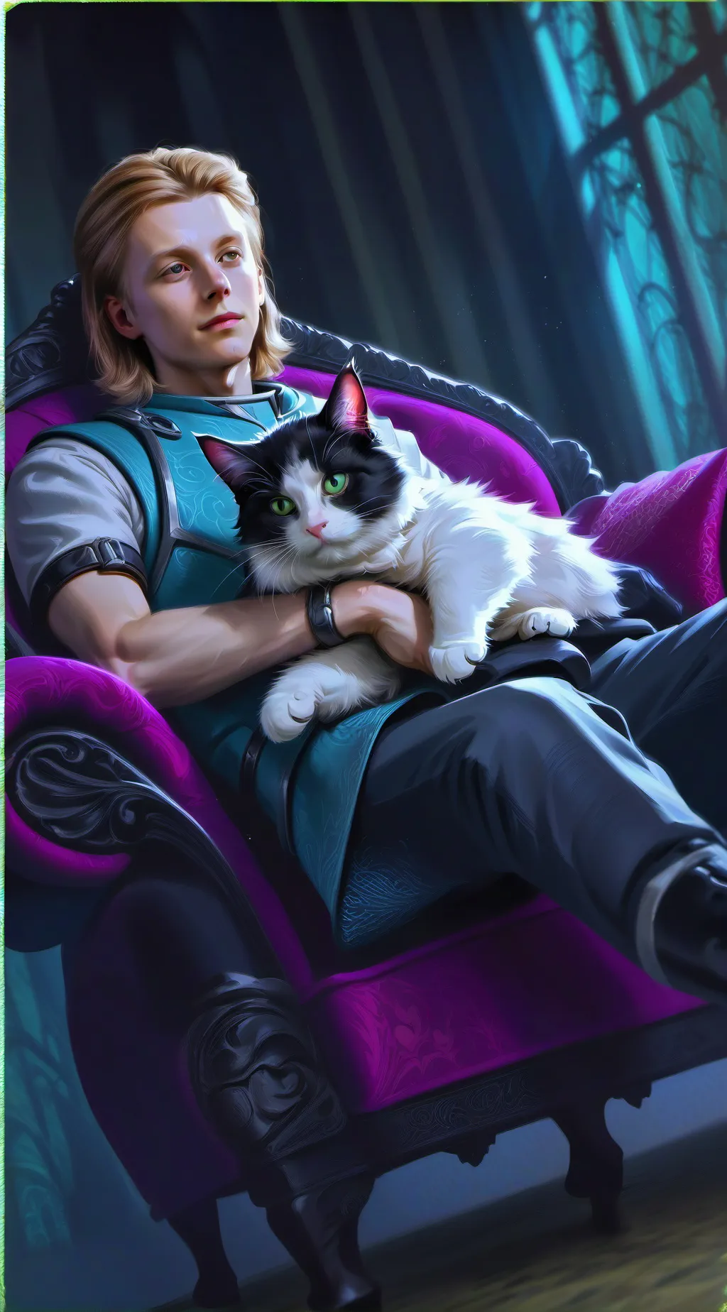 ai character: Nathan and cougar background