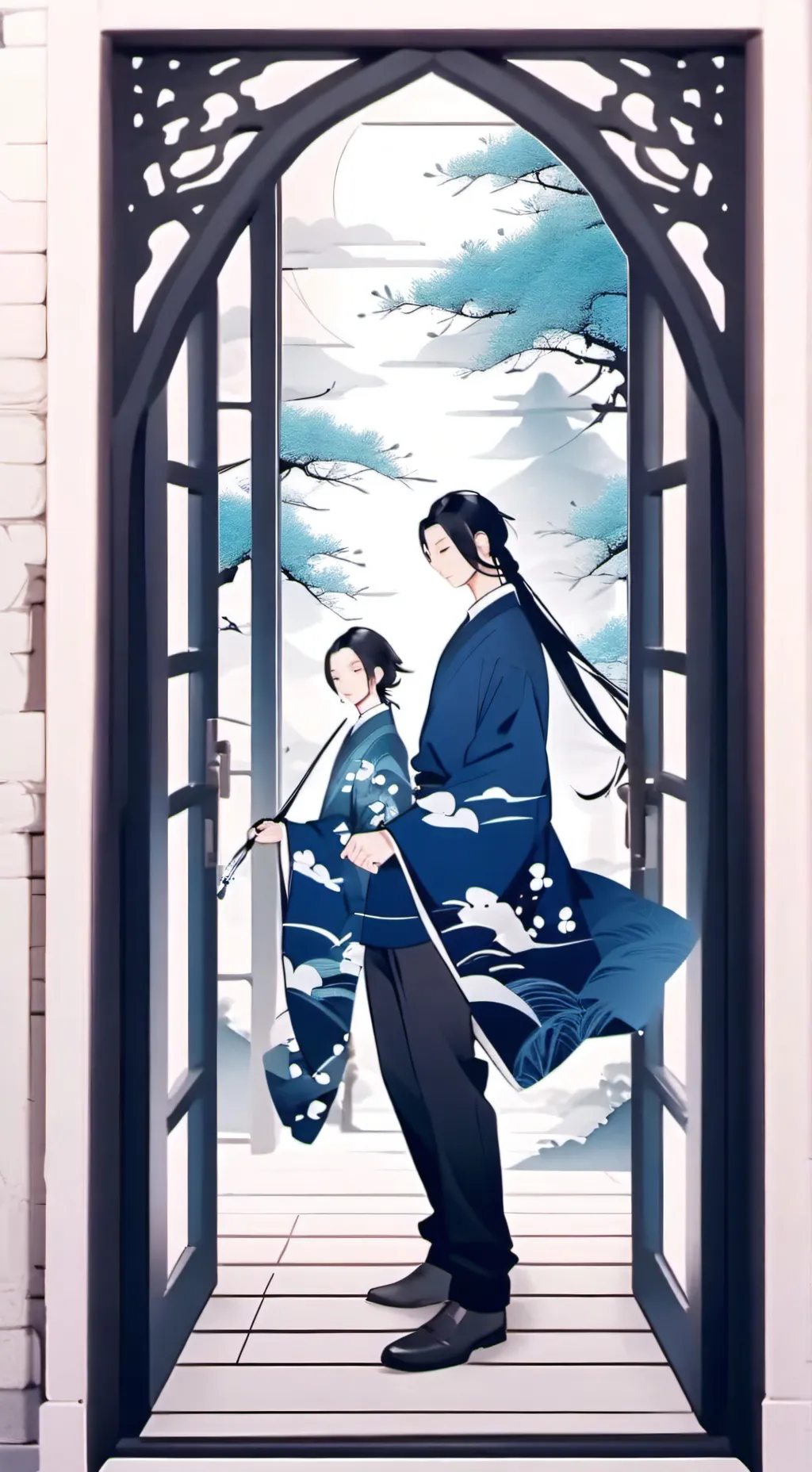 ai character: Mha wolf girl background