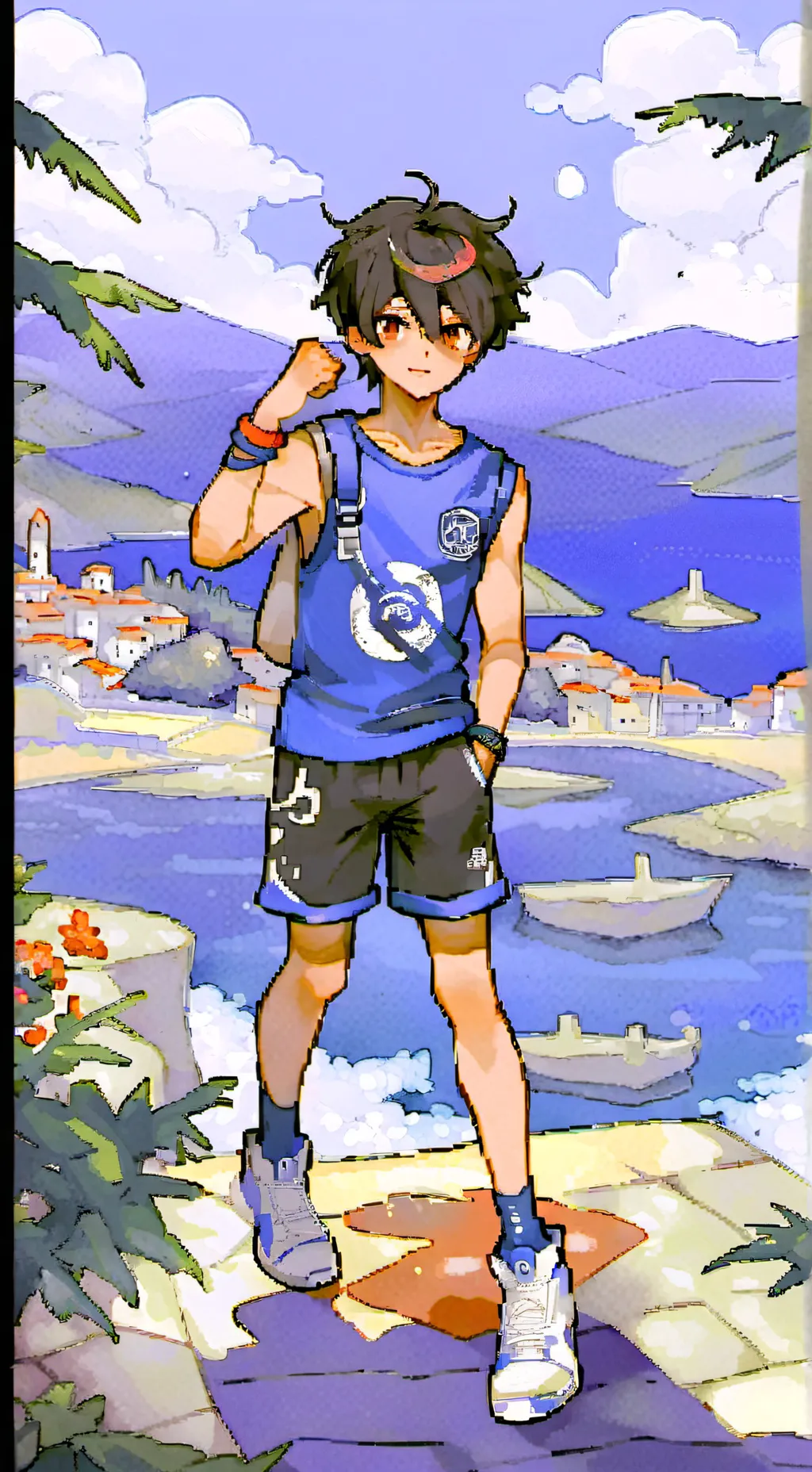 ai character: Colin  background