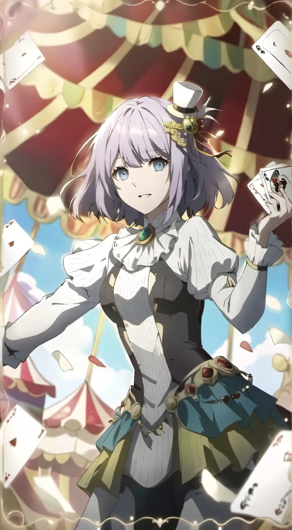 ai character: mha old circus 🎪  background