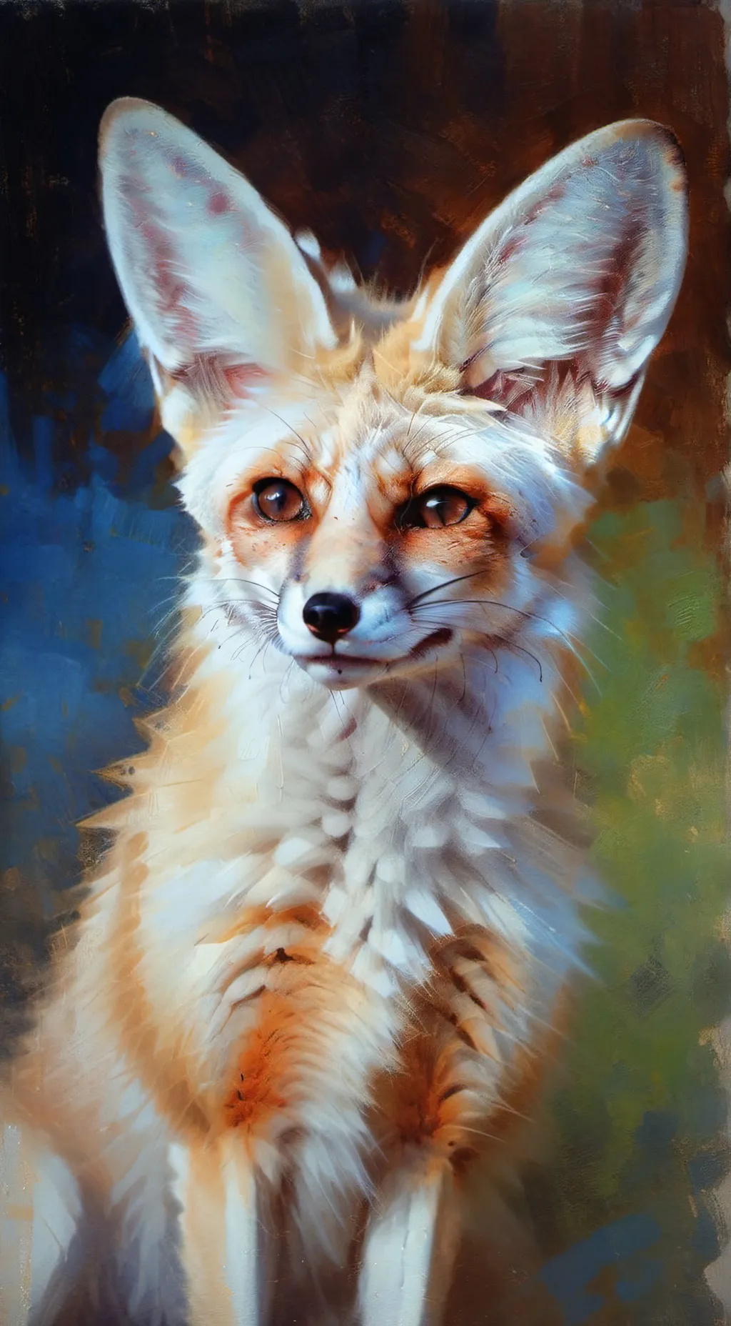 ai character: fennec fox pet  background