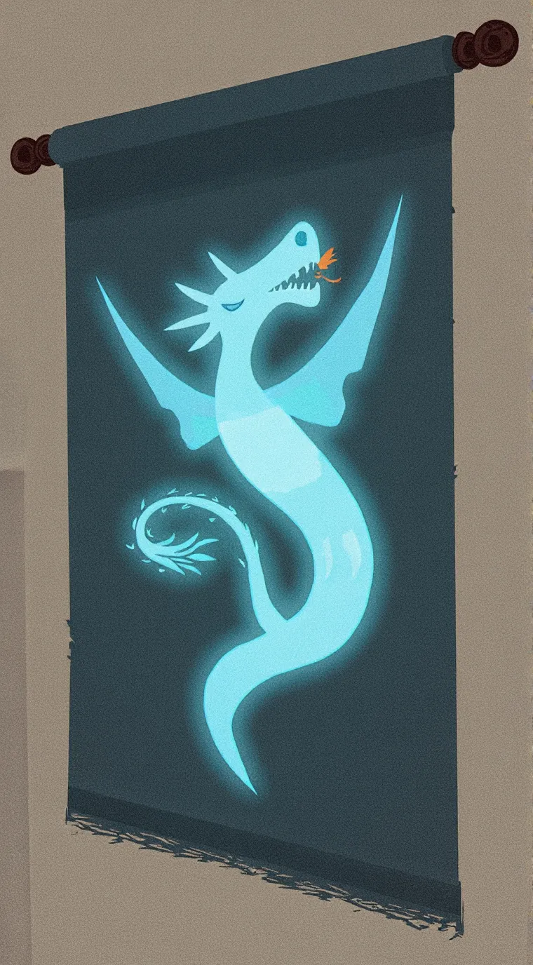 ai character: Ghost dragon background