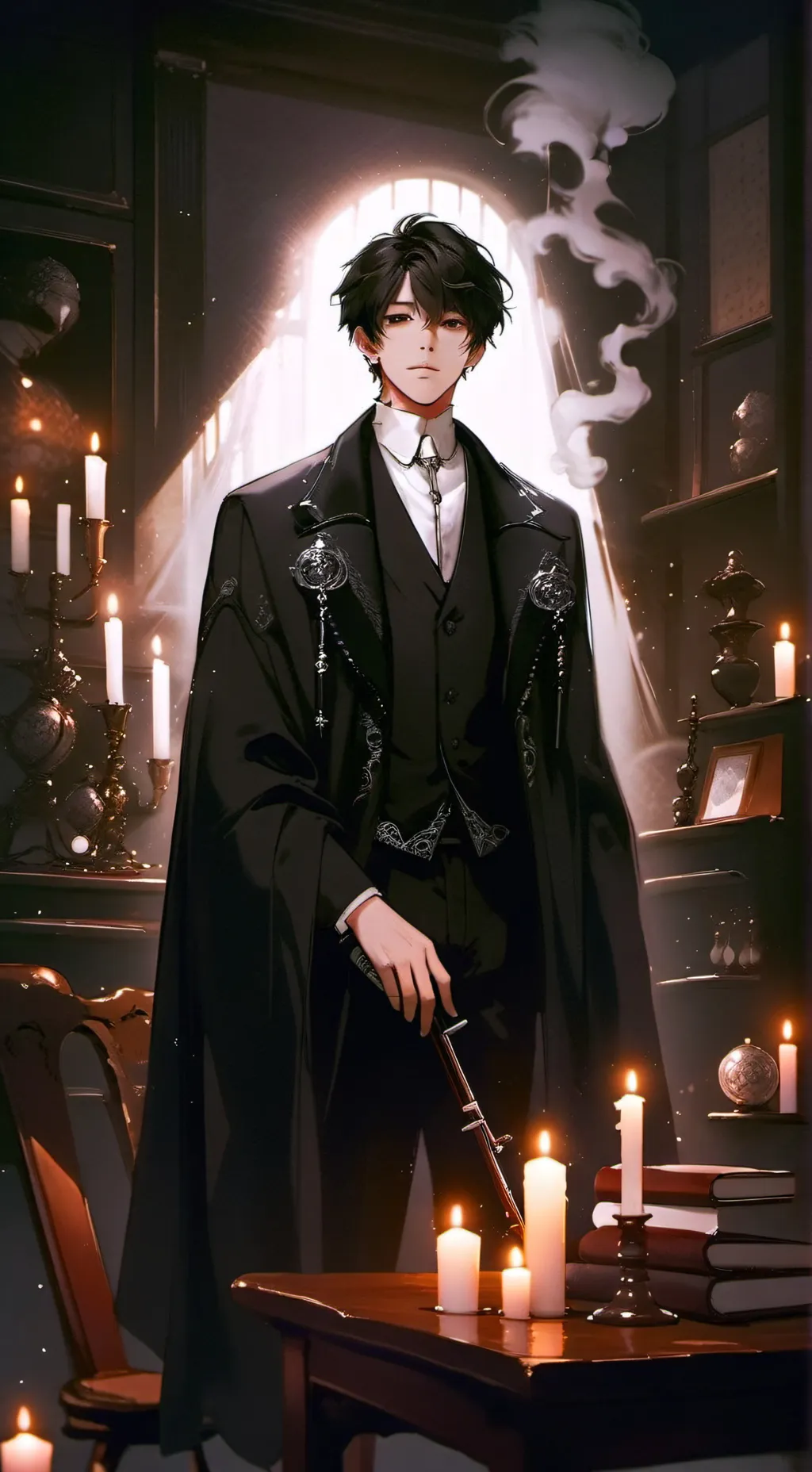 ai character: kim taehyung  background