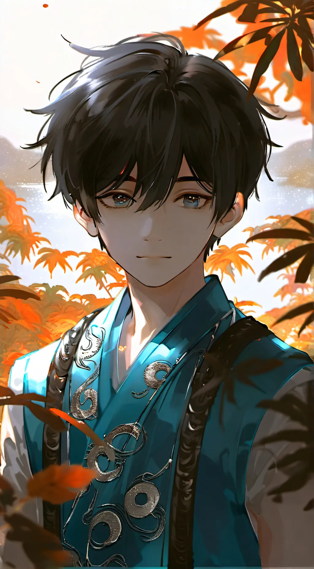 ai character: Aqua Elephant Furry background