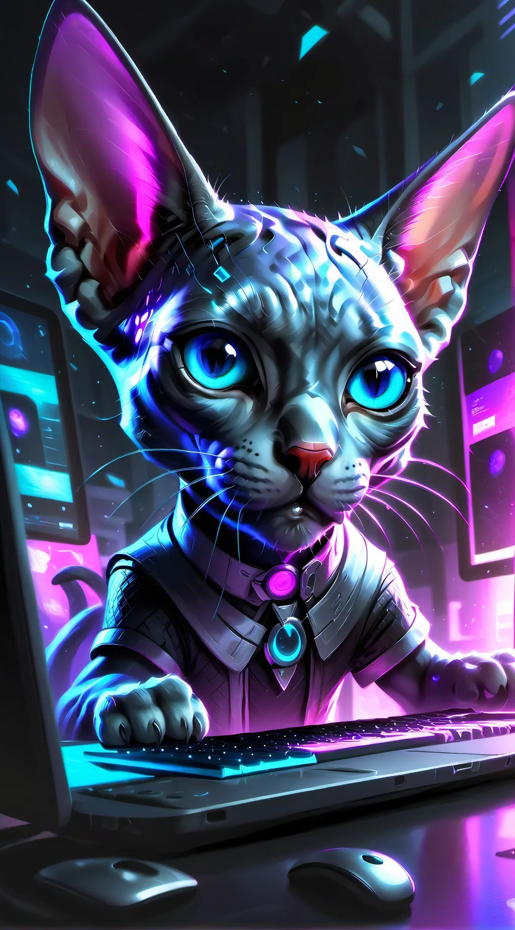 ai character: Pixel background