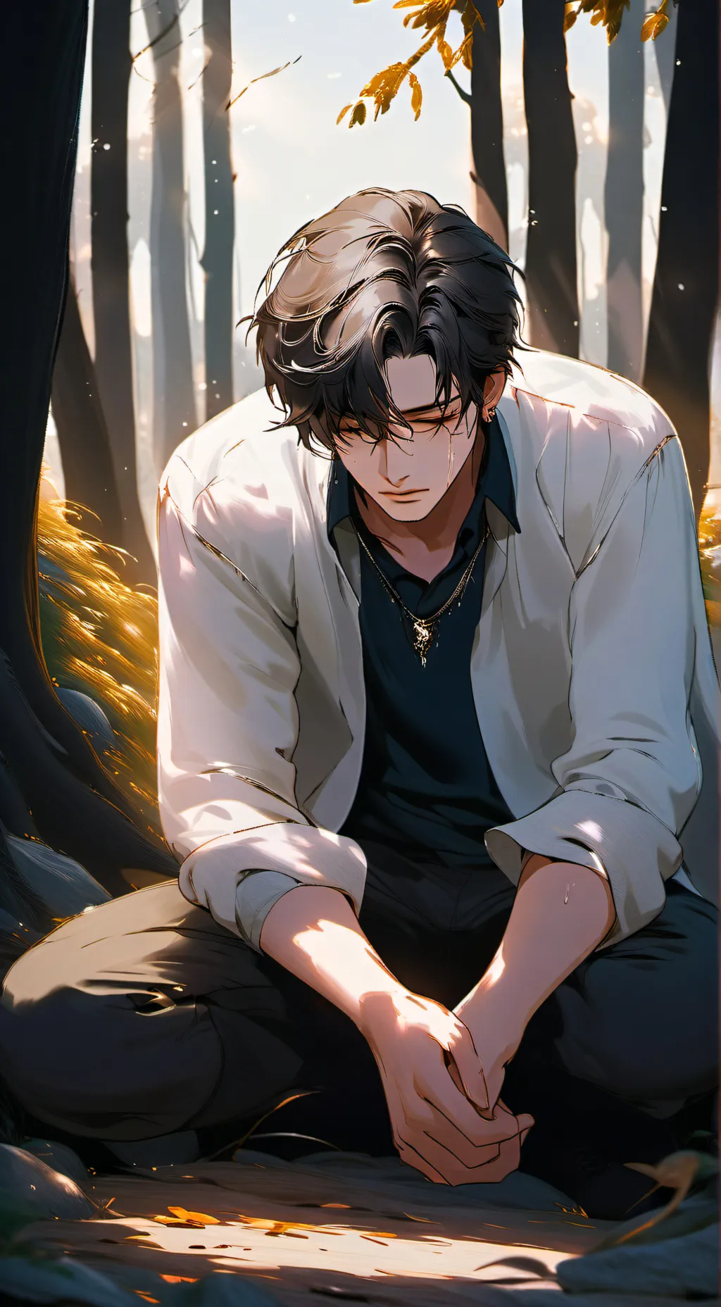 ai character: Derek  background