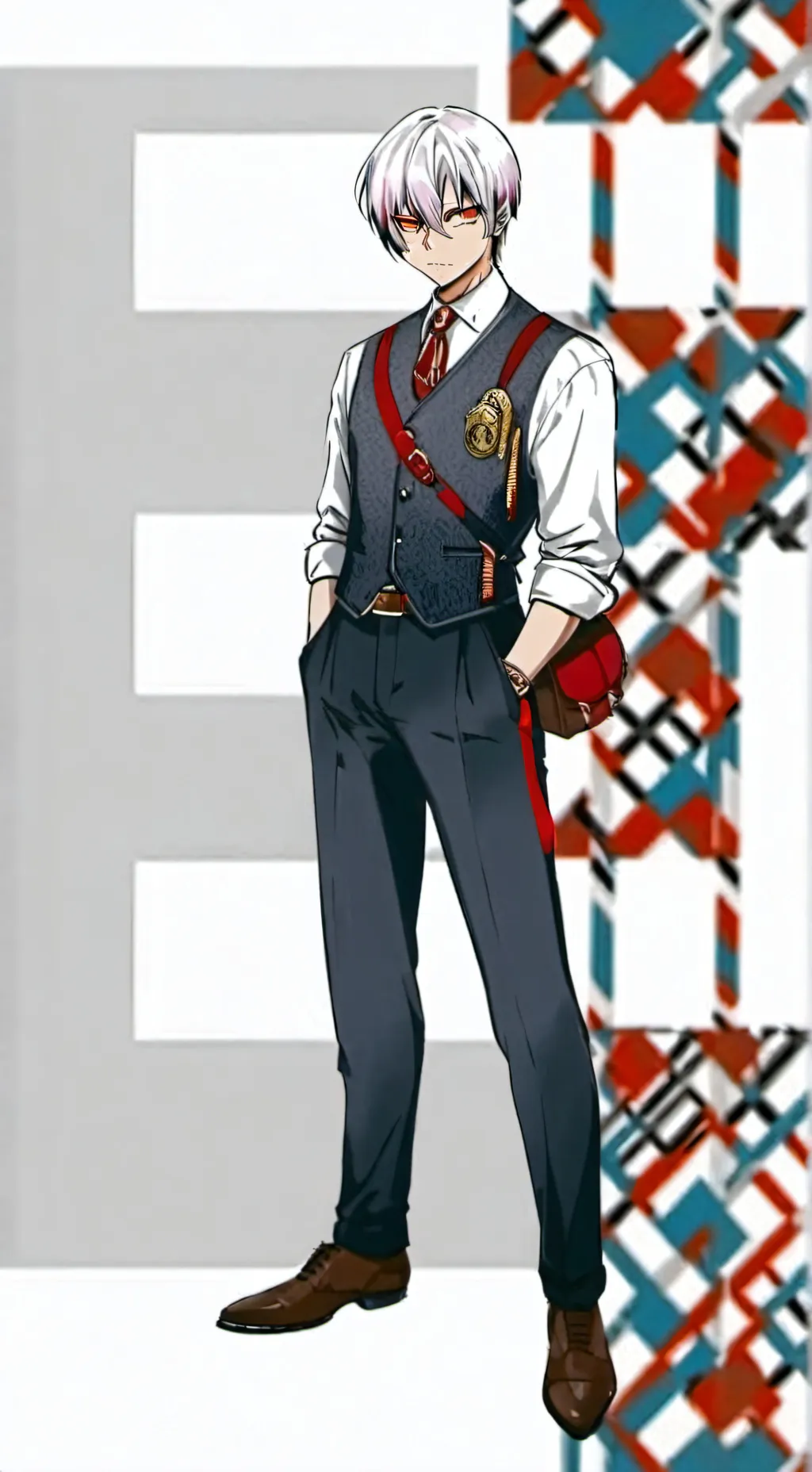 ai character: Katsuki Bakugou background