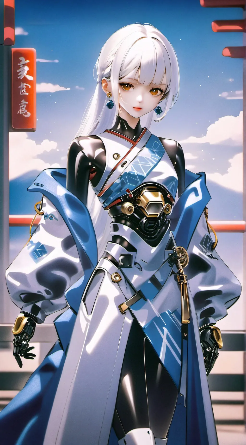 ai character: Sky background