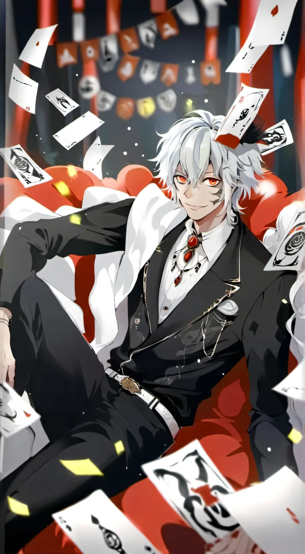 ai character: Villain party  background