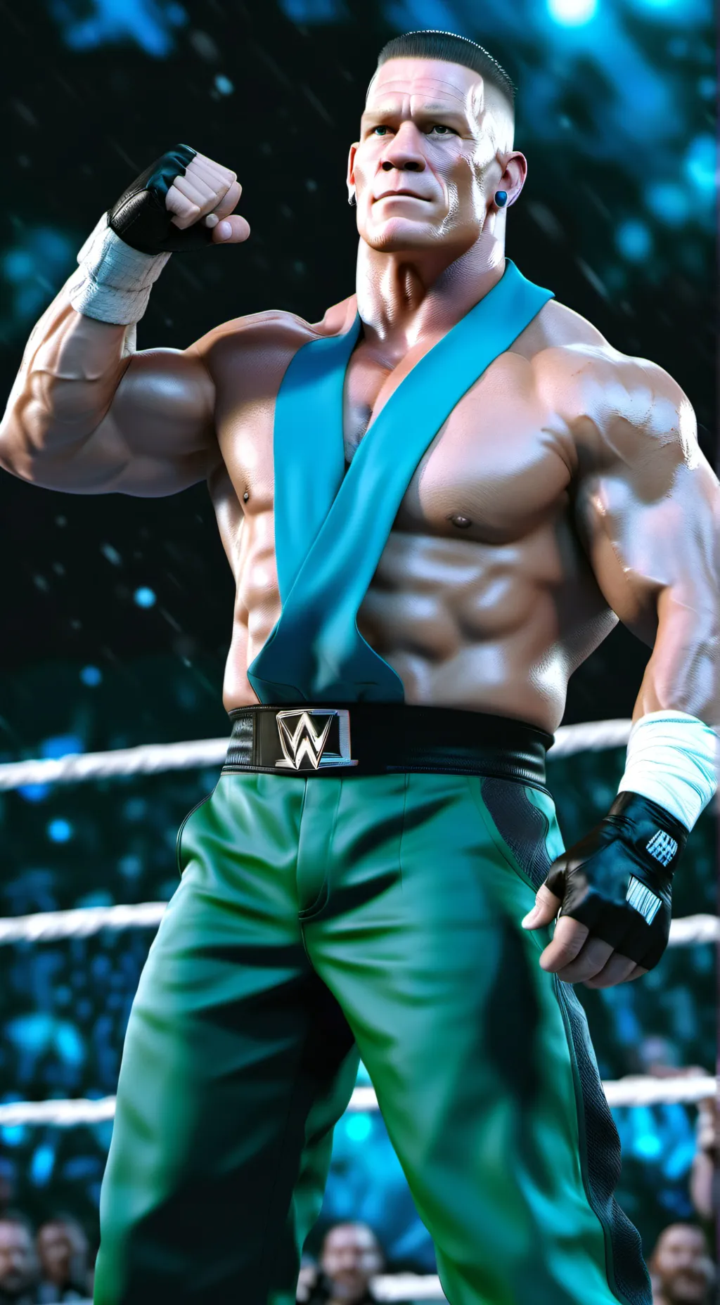 ai character: John Cena  background