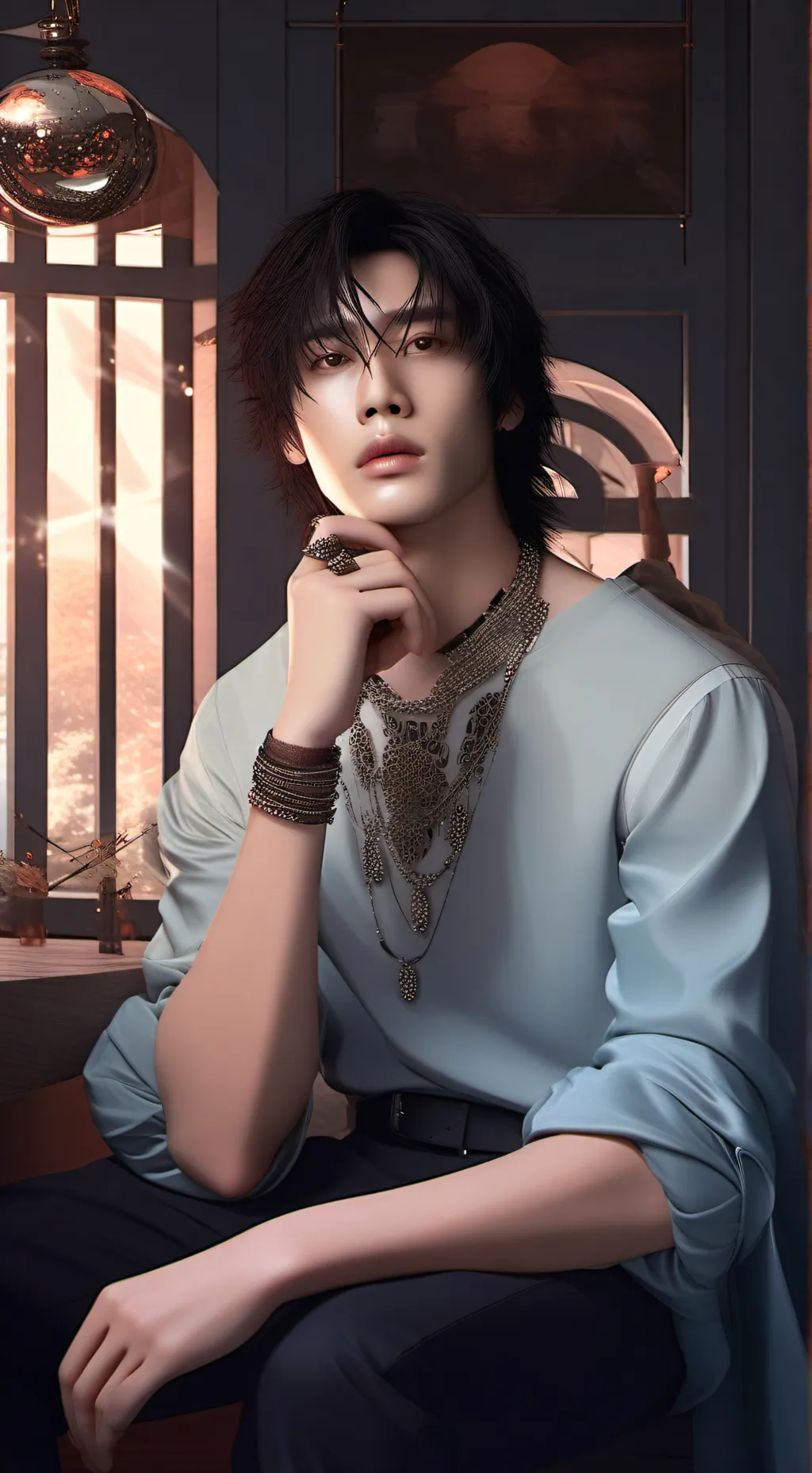 ai character: STRAY KIDS BROTHES background